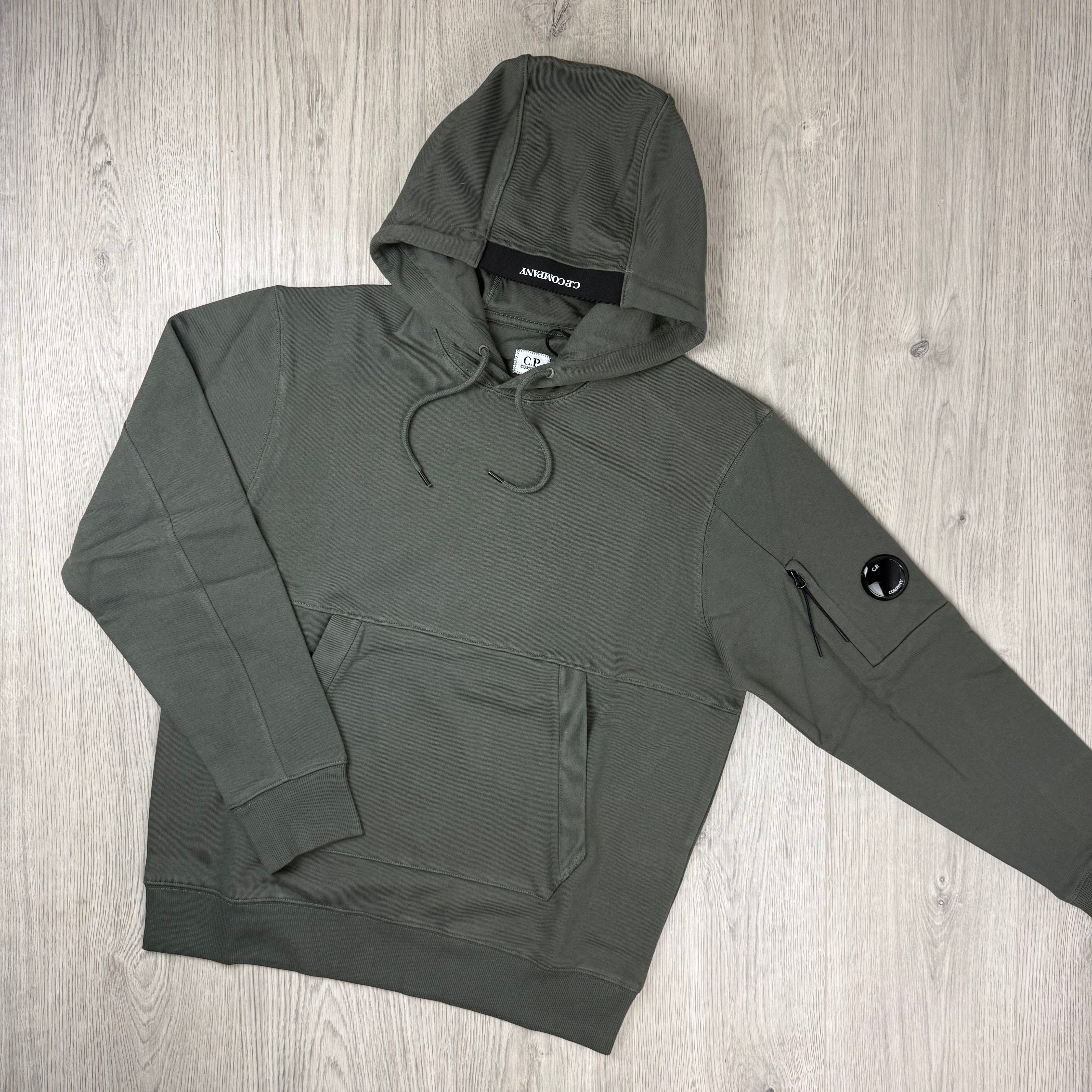 CP Company Raised Fleece Hoodie - Gunmetal