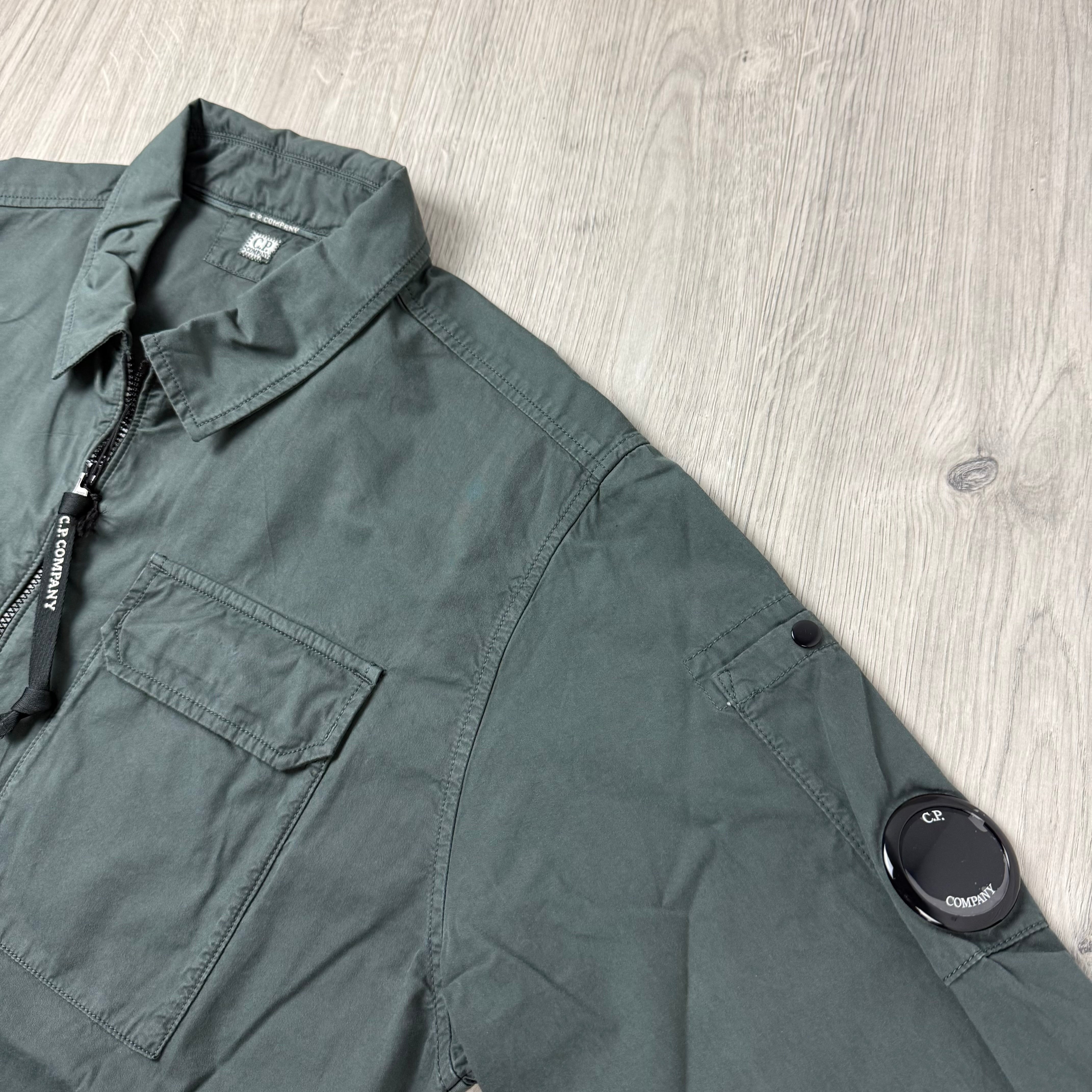 CP Company Zip Overshirt - Dark Shadow