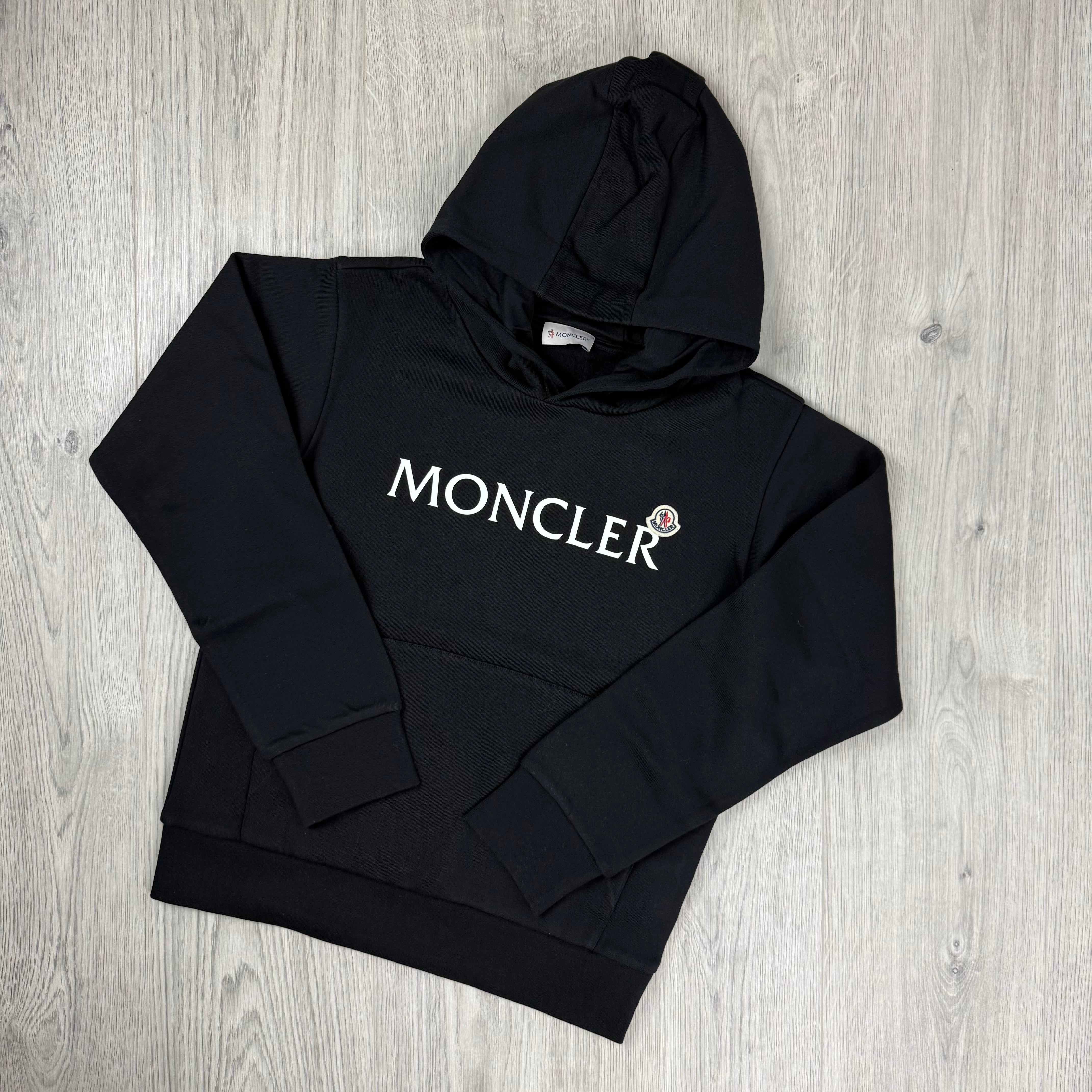 Moncler Junior Pullover Hoodie - Black
