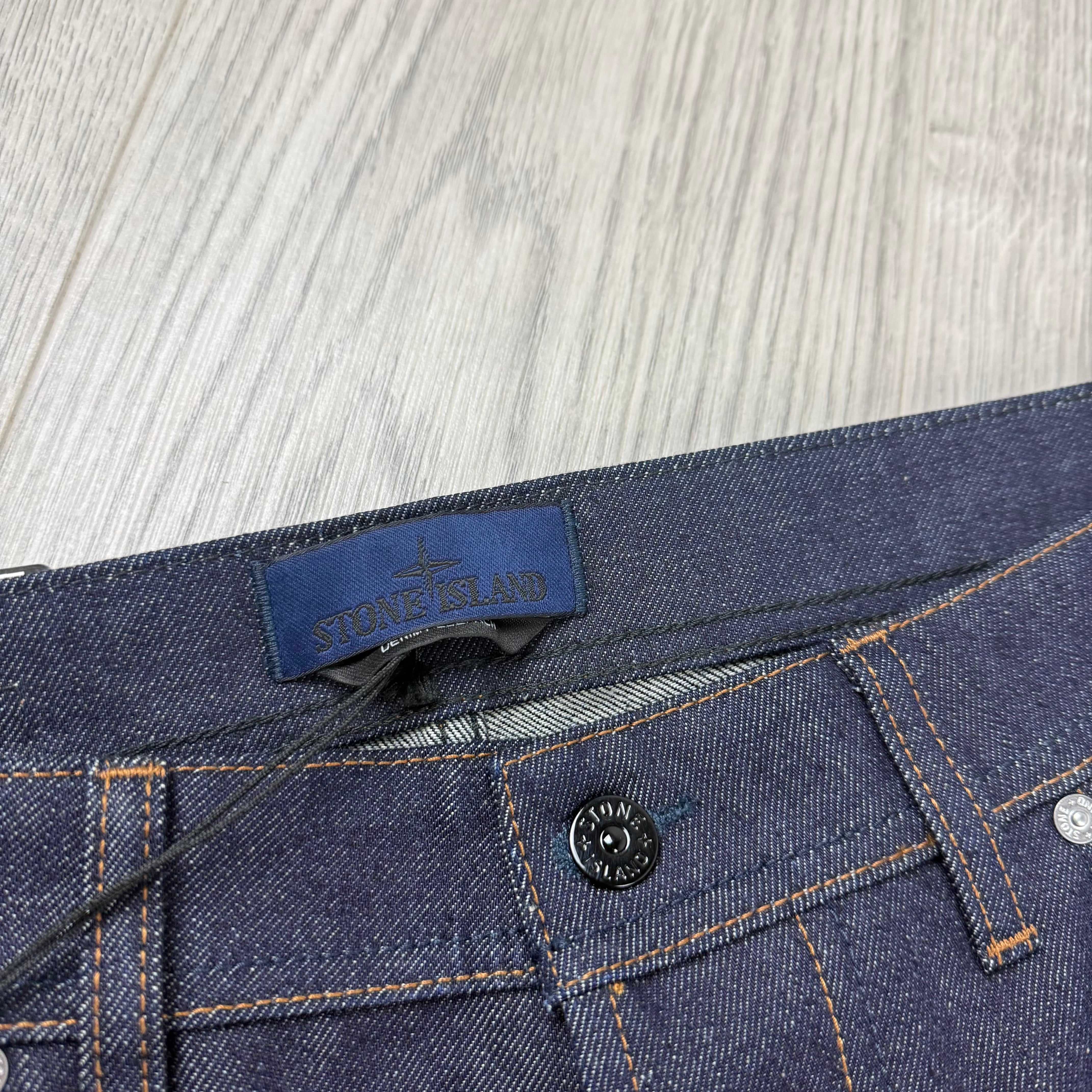Stone Island Straight Denim Jeans - Blue