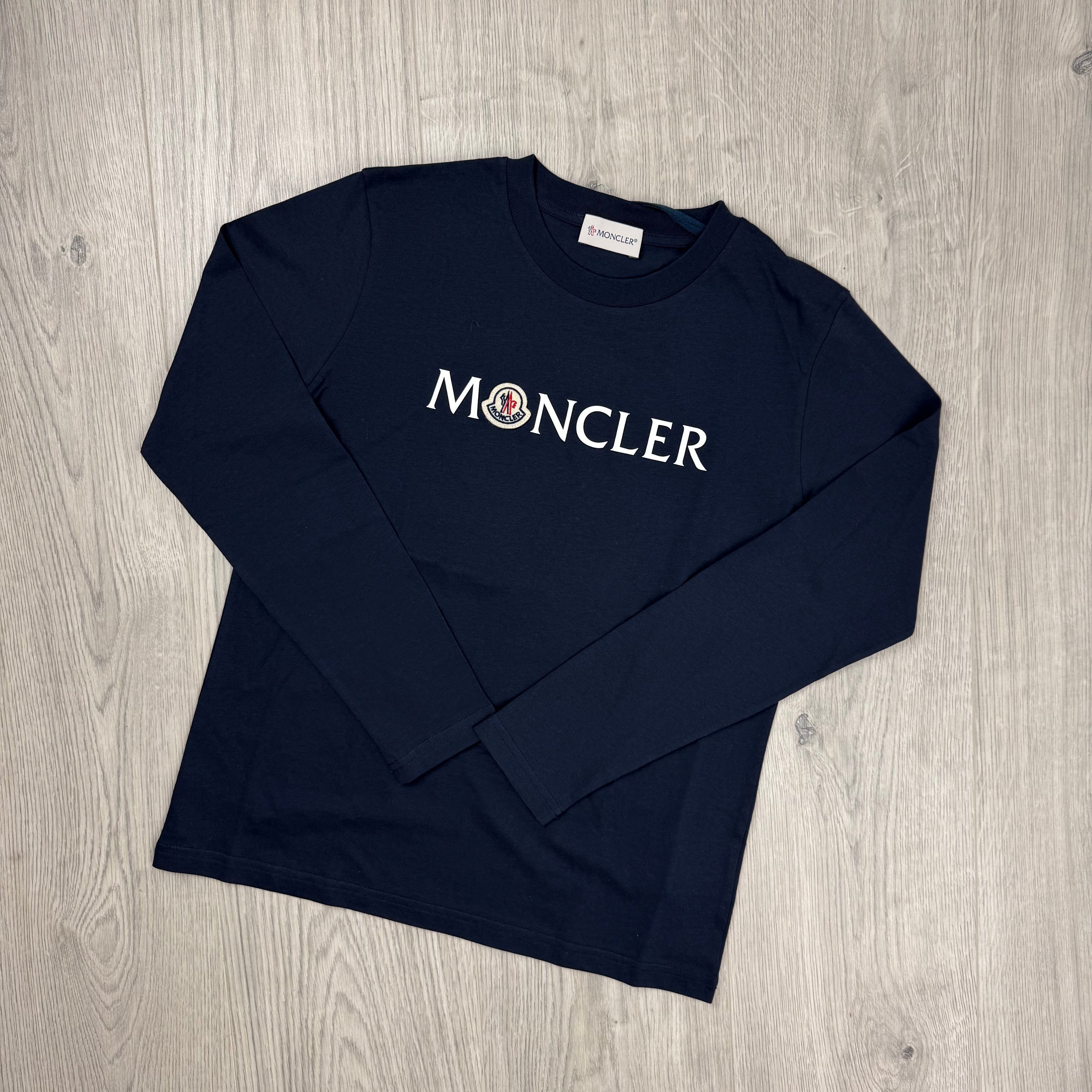 Moncler Junior Printed T-Shirt - Navy