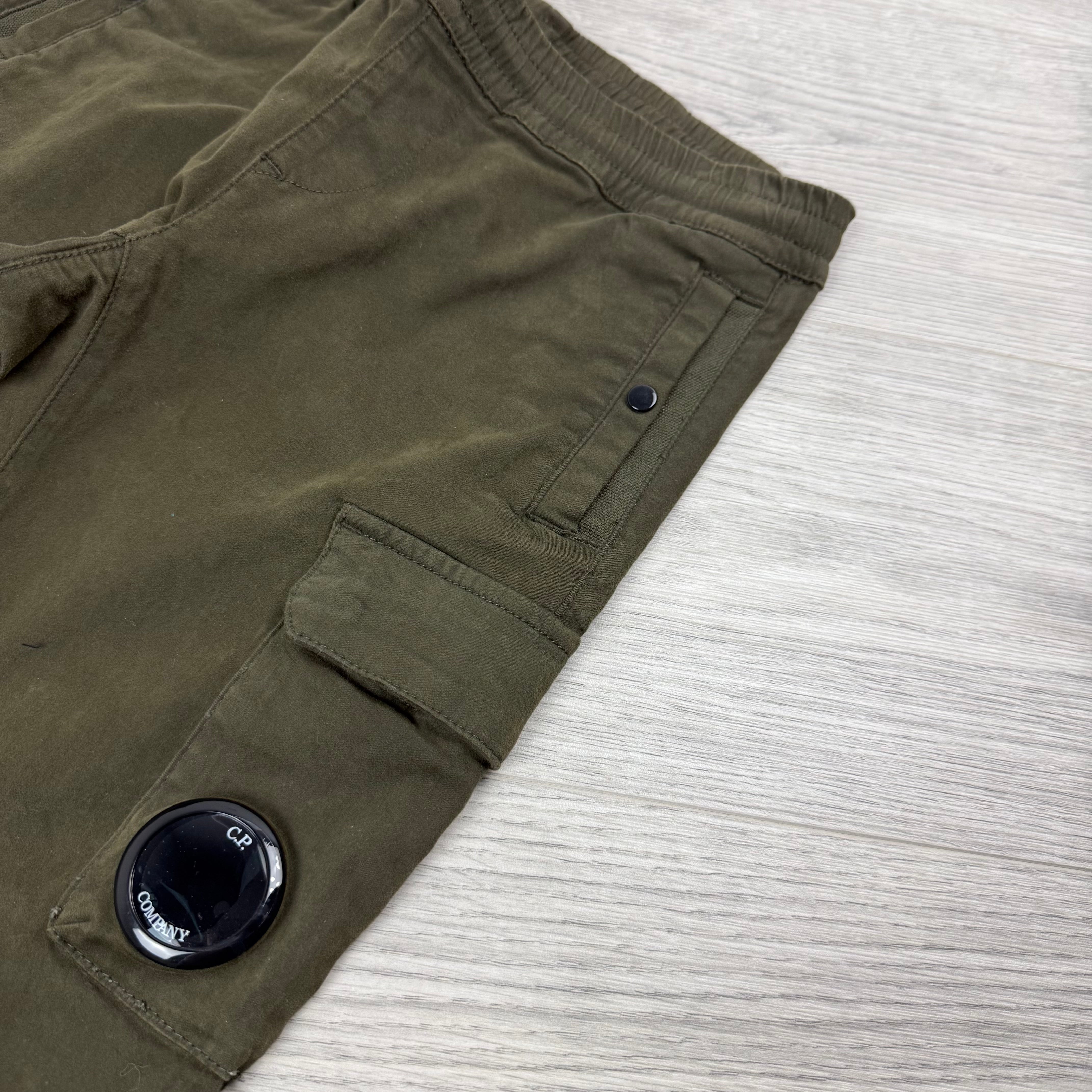 CP Company Junior Cargo Trousers - Ivy Green