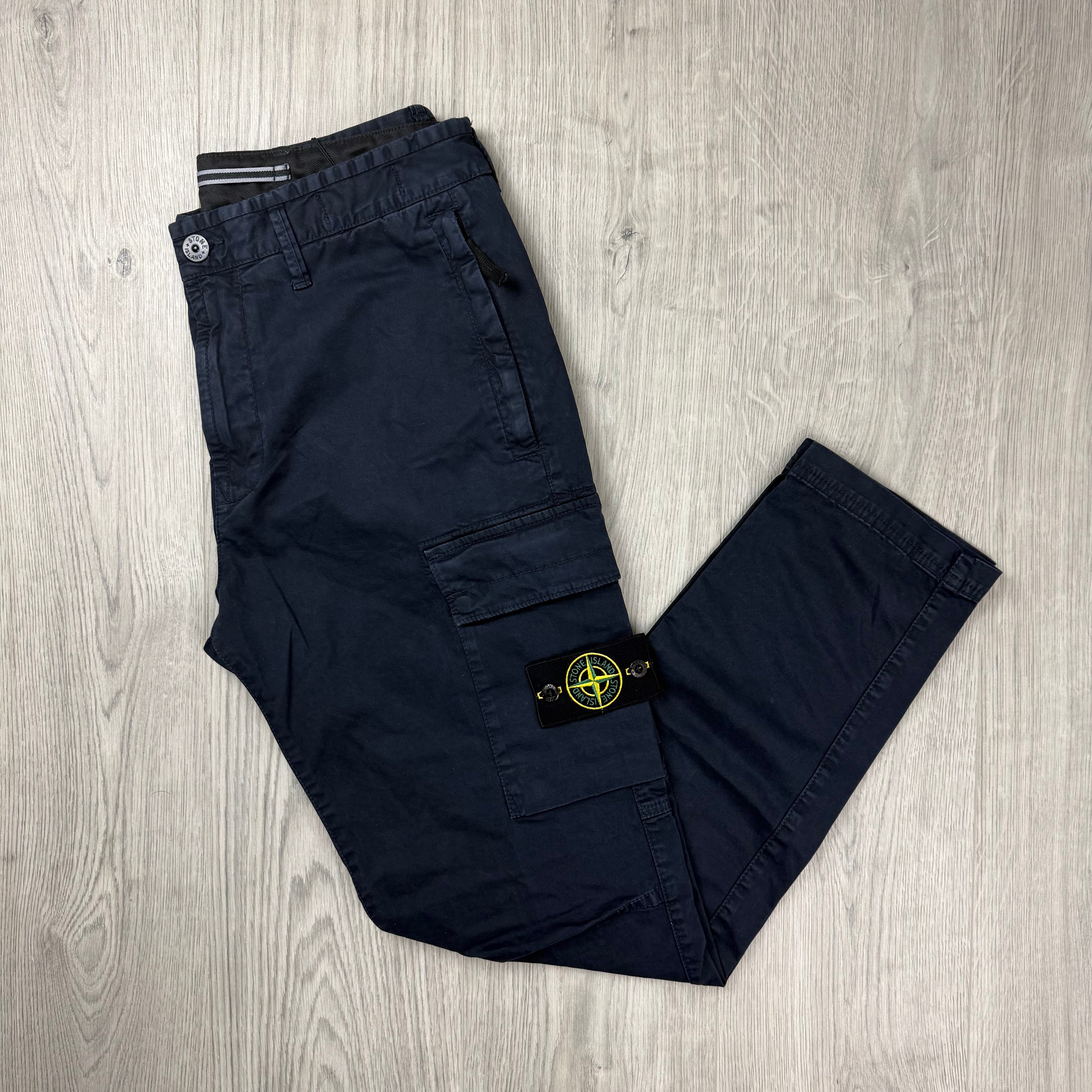 Stone Island Cargo Trousers - Navy
