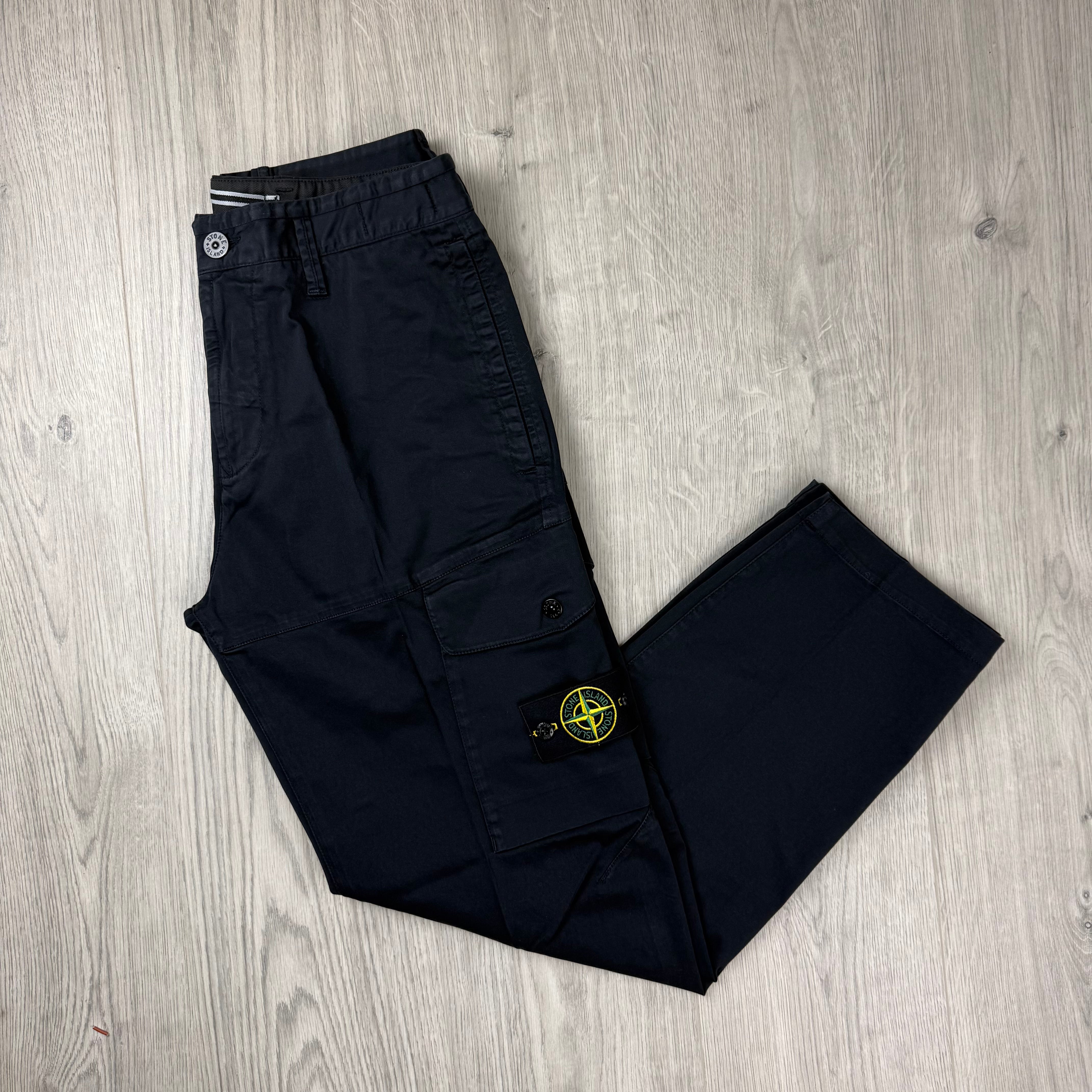 Stone Island Cargo Trousers - Navy