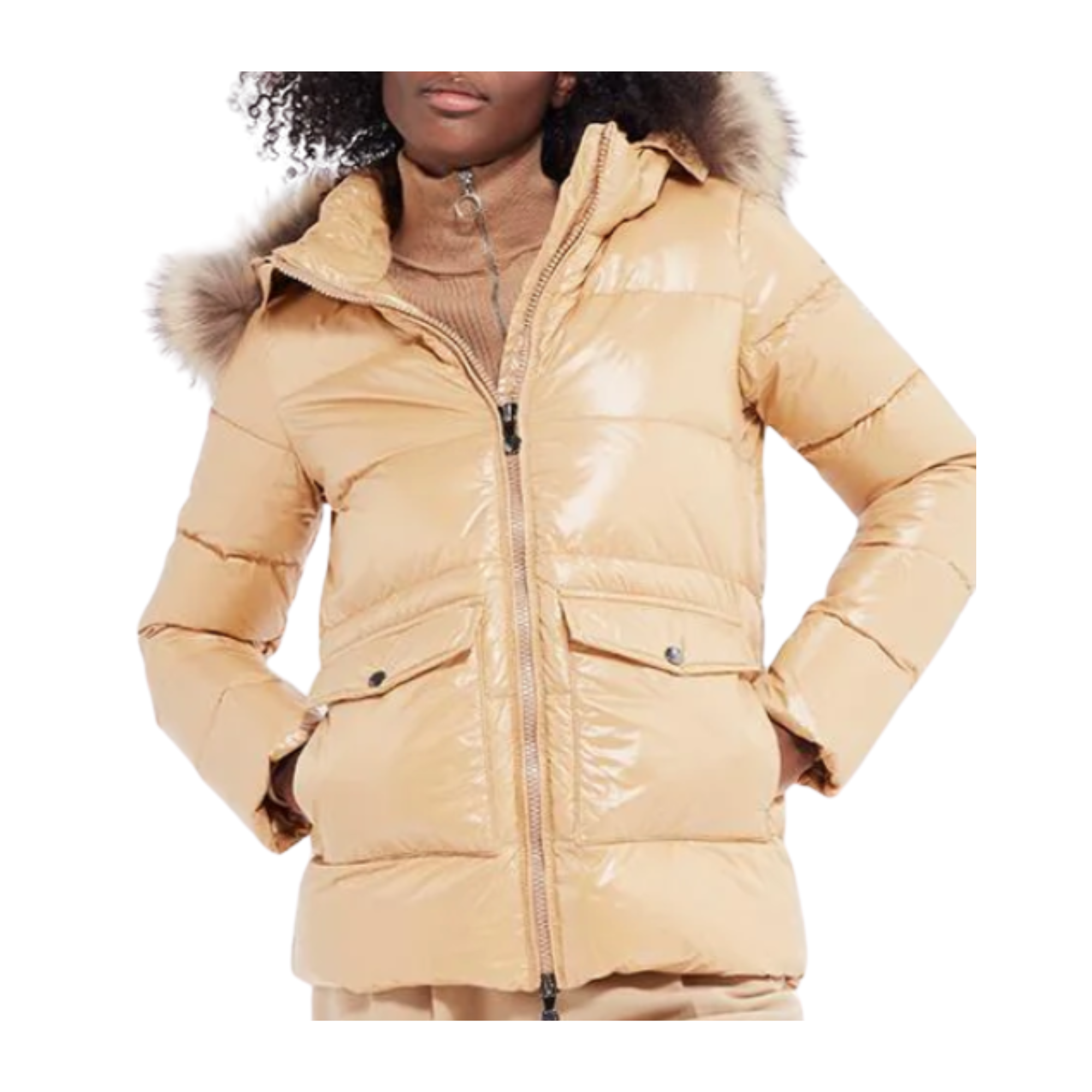 Pyrenex 'Authentic' Parka (Women's) - Beige