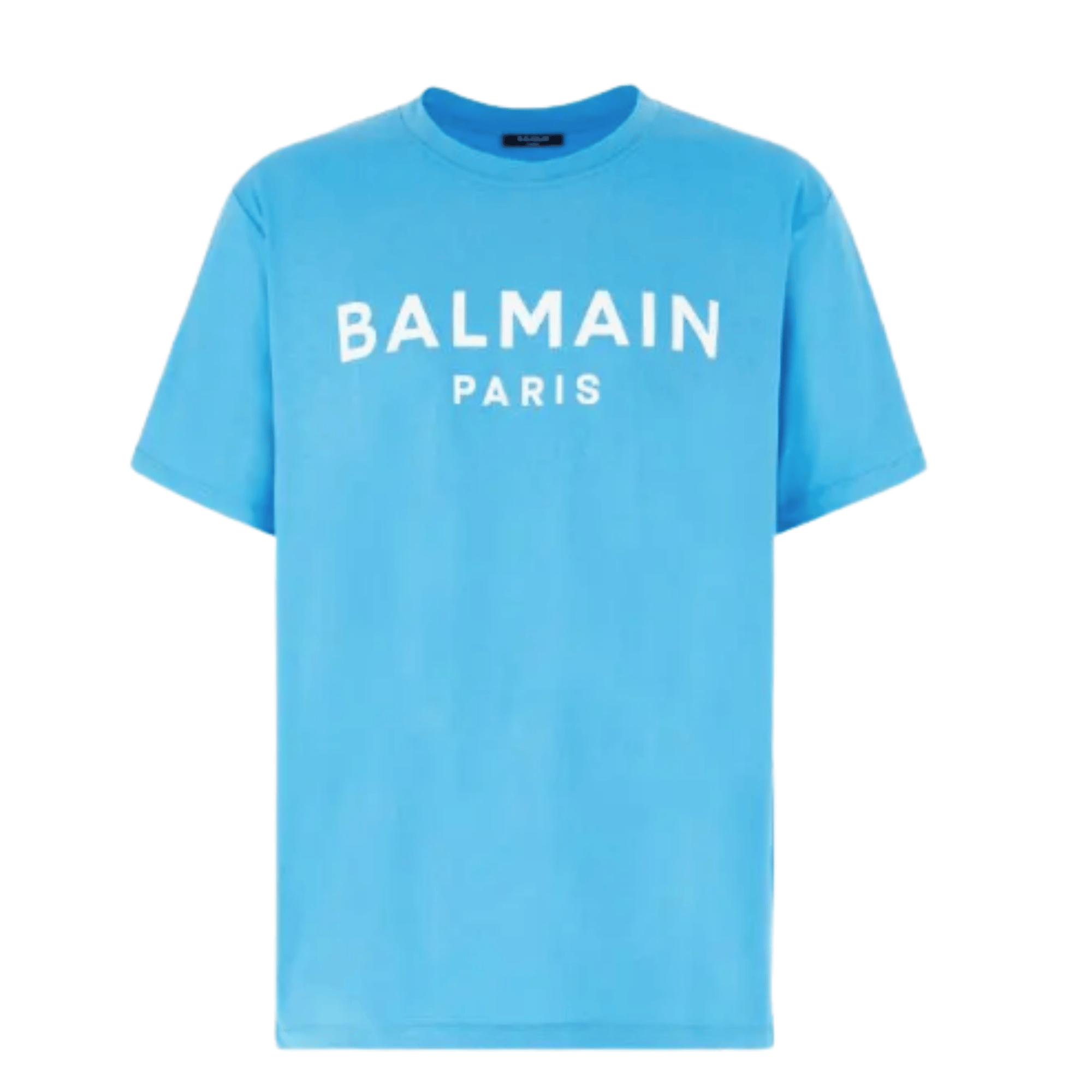 Balmain Printed T-Shirt- Blue