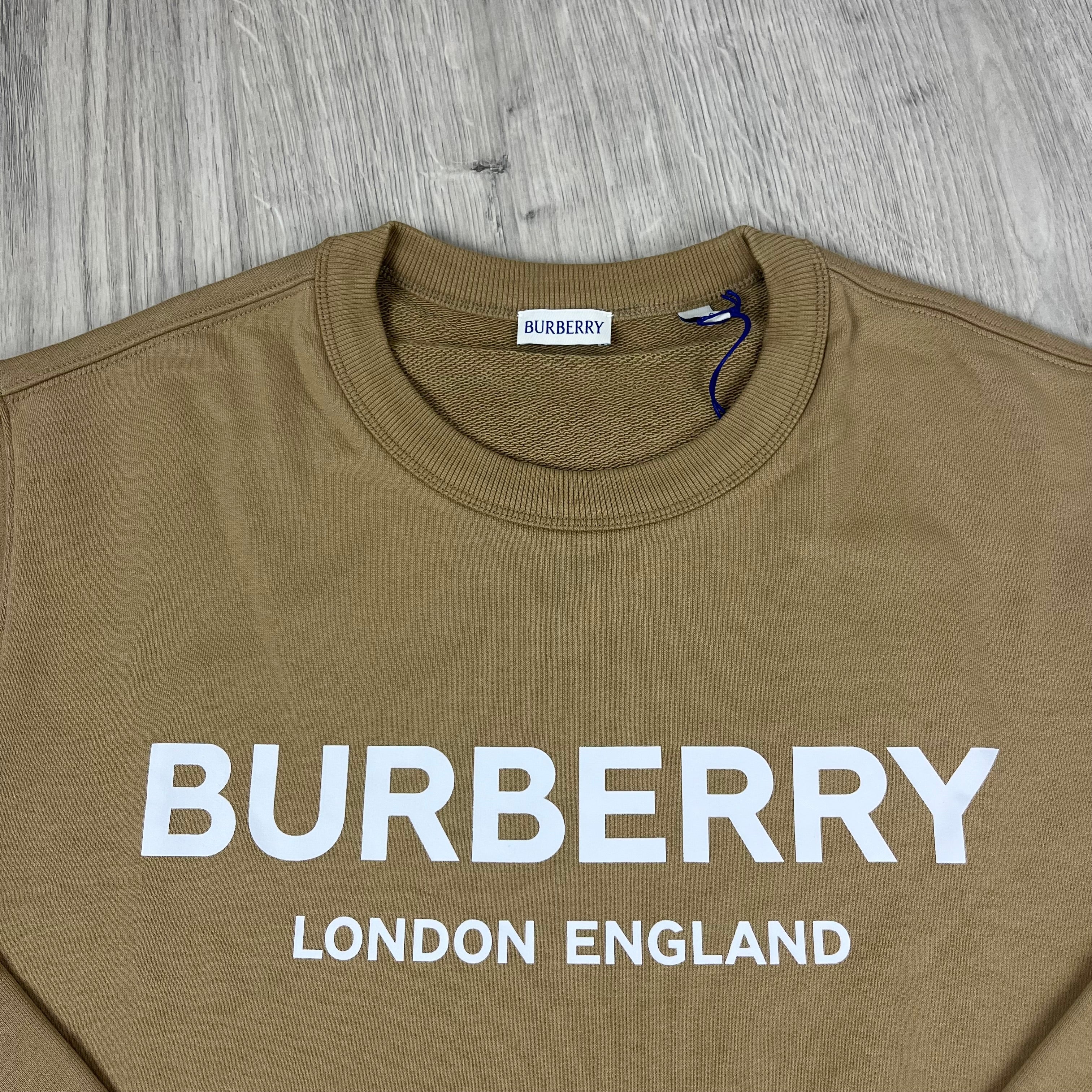Burberry 'Fawson' Sweatshirt in Archive Beige. On sale at Open Attire.