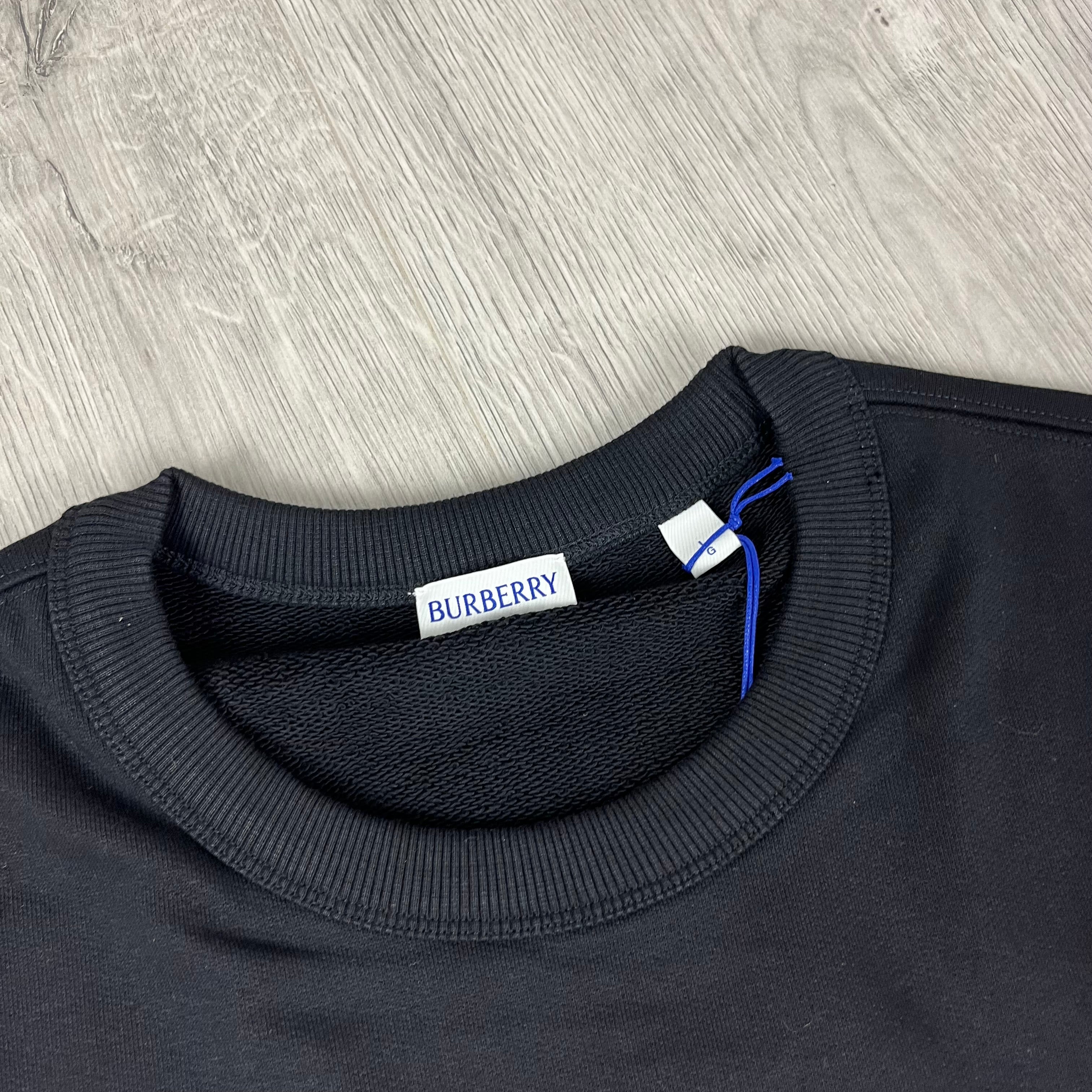 Burberry 'Fawson' Sweatshirt in Black. On sale at Open Attire.