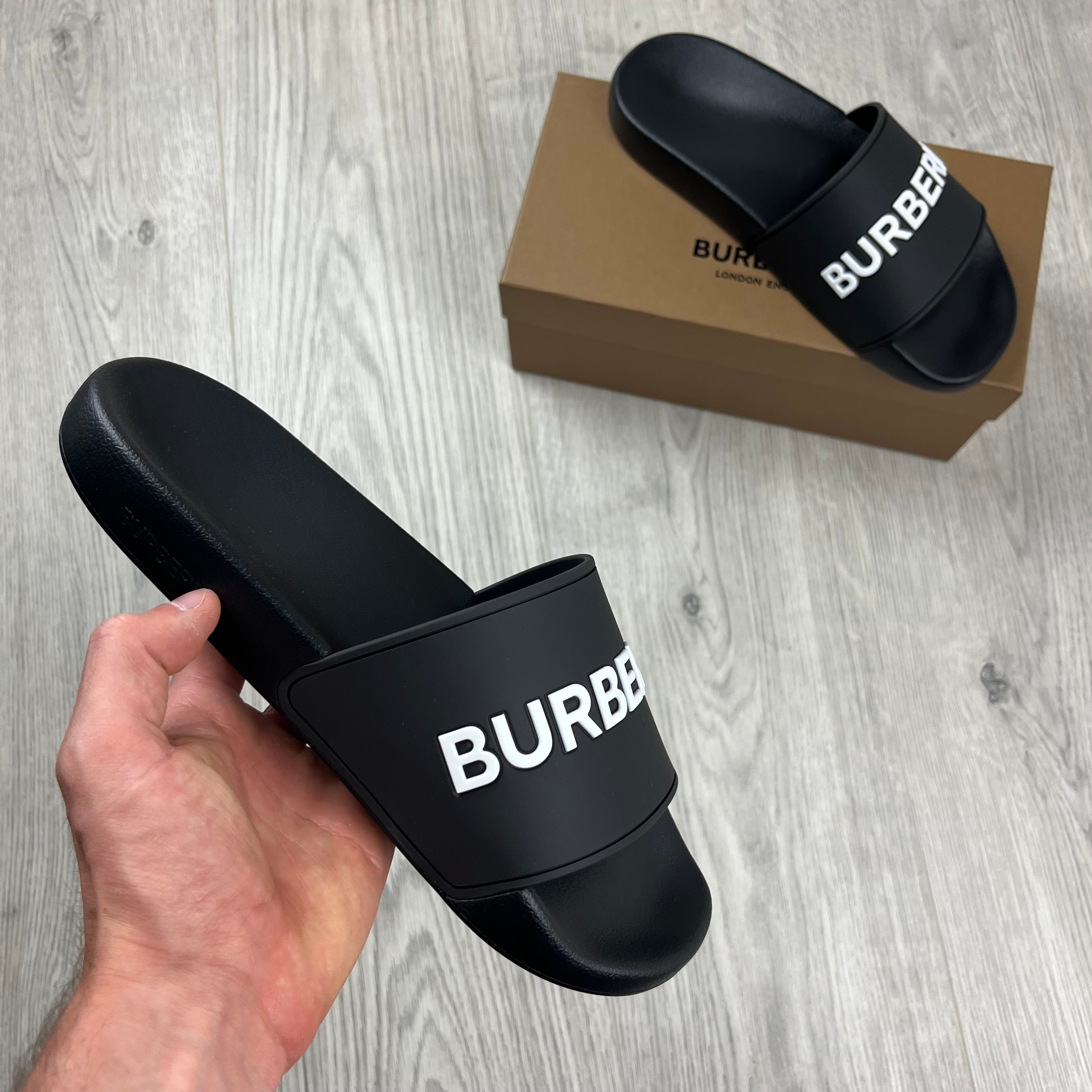 Burberry Furley Slides - Black