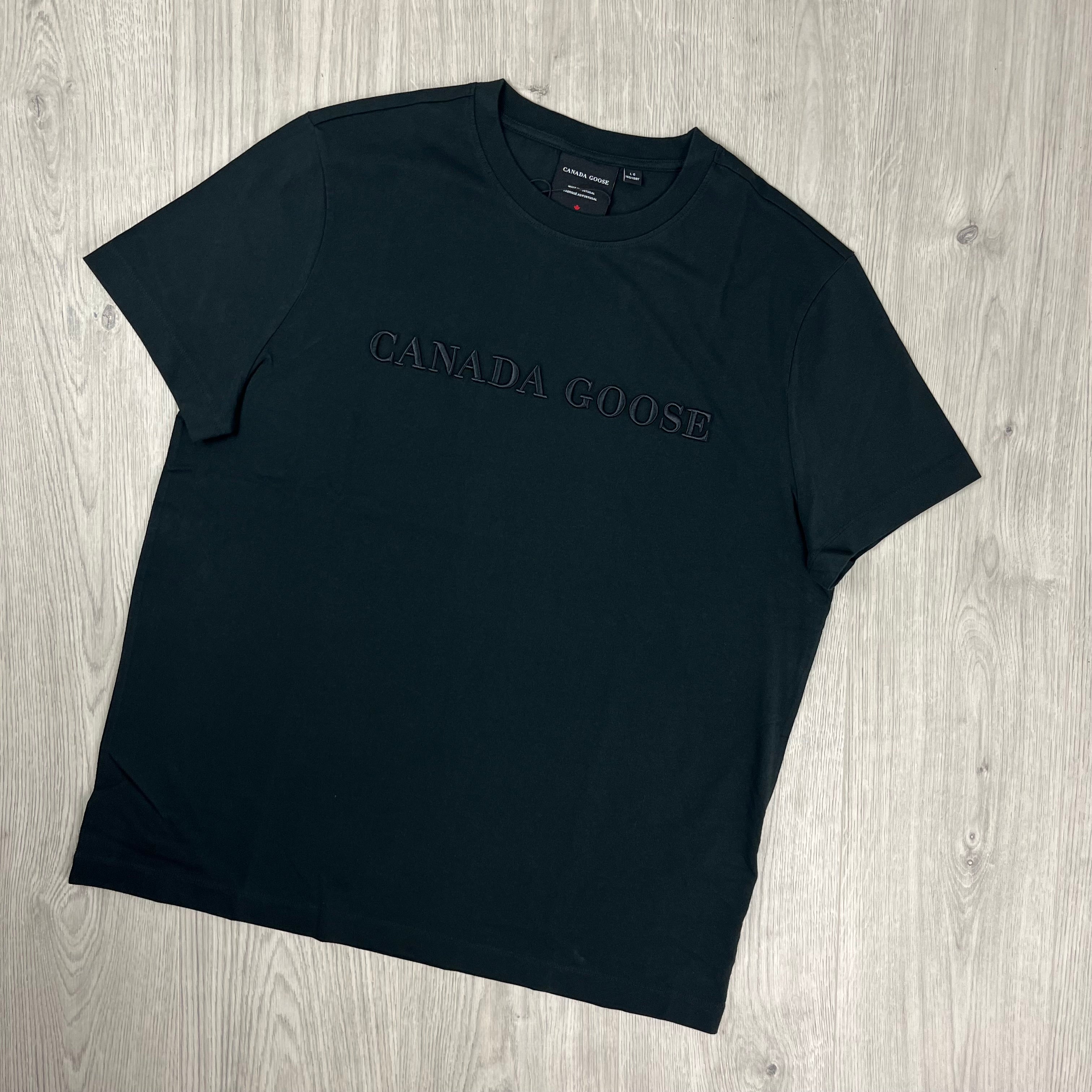 Men's Canada Goose Emersen T-Shirt in Black. On sale at Open Attire.