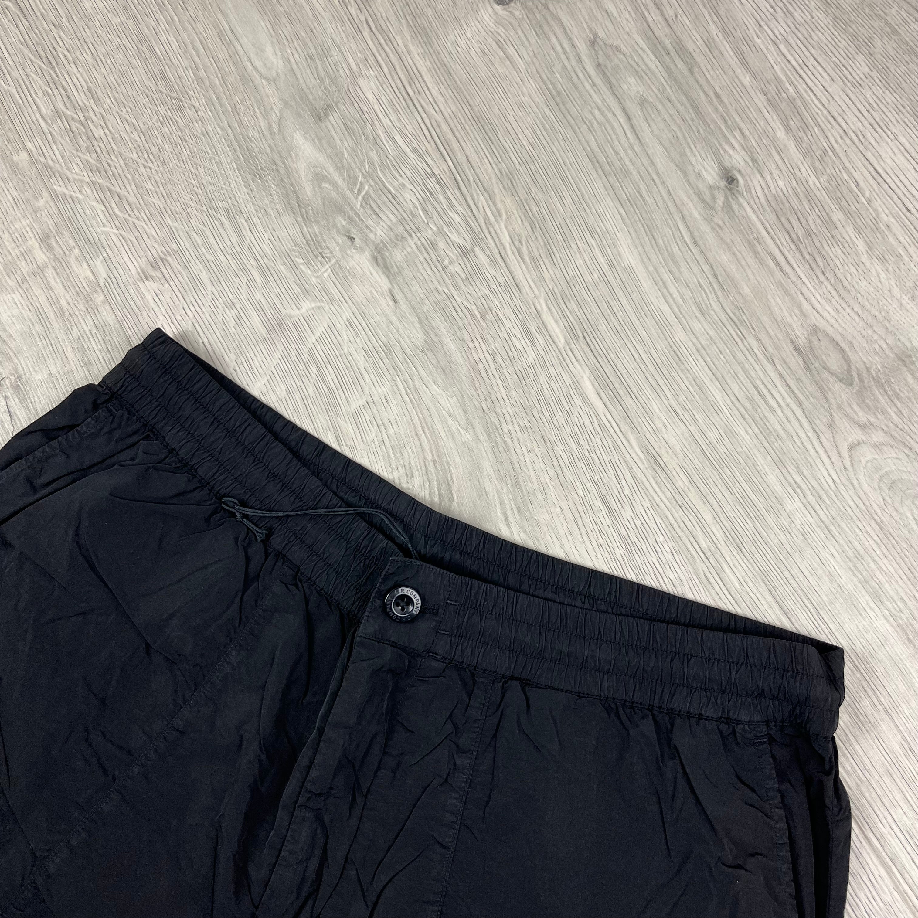 CP Company Chrome-R Cargo Trousers in Black. On sale at Open Attire.