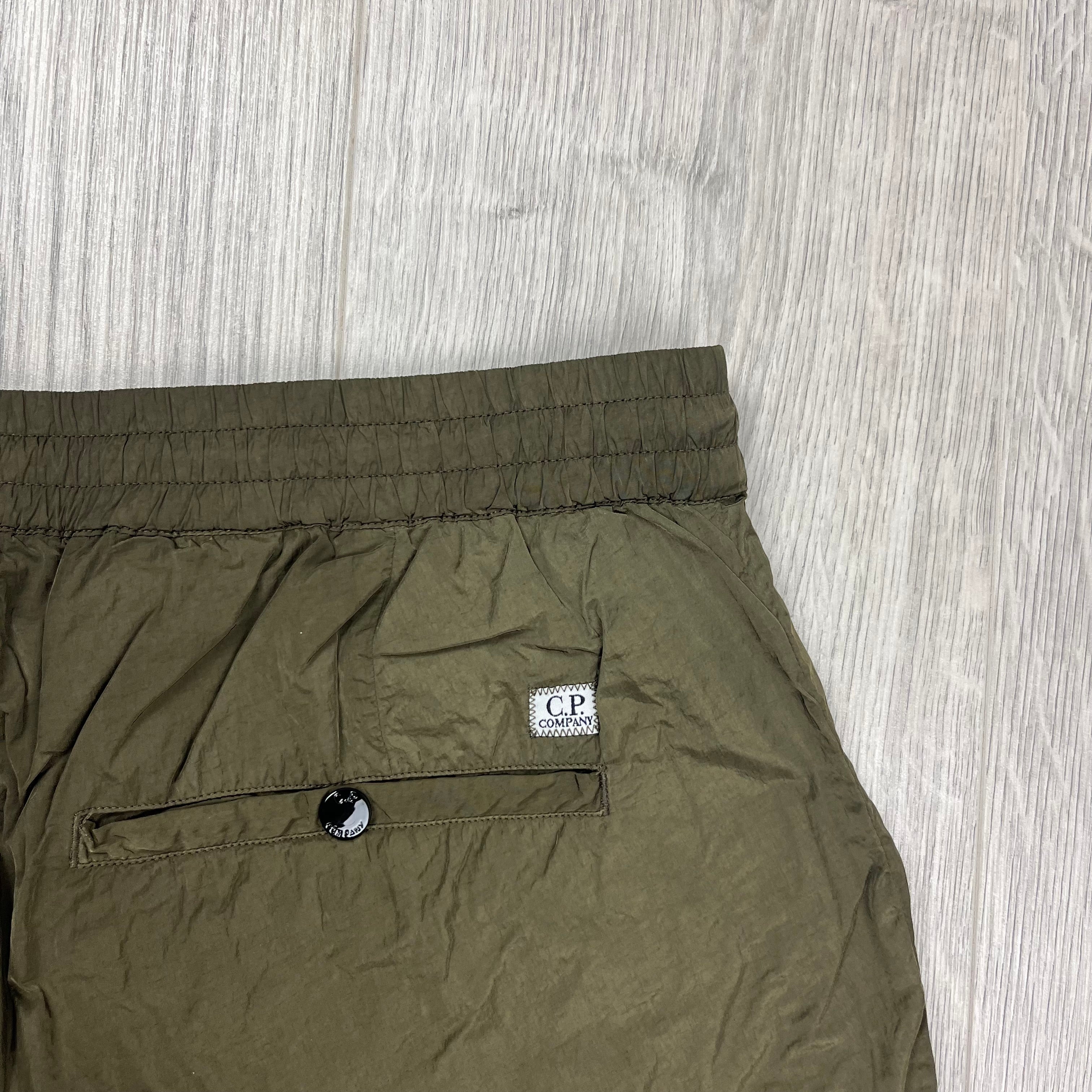 CP Company Chrome-R Cargo Trousers in Ivy Green. On sale at Open Attire.