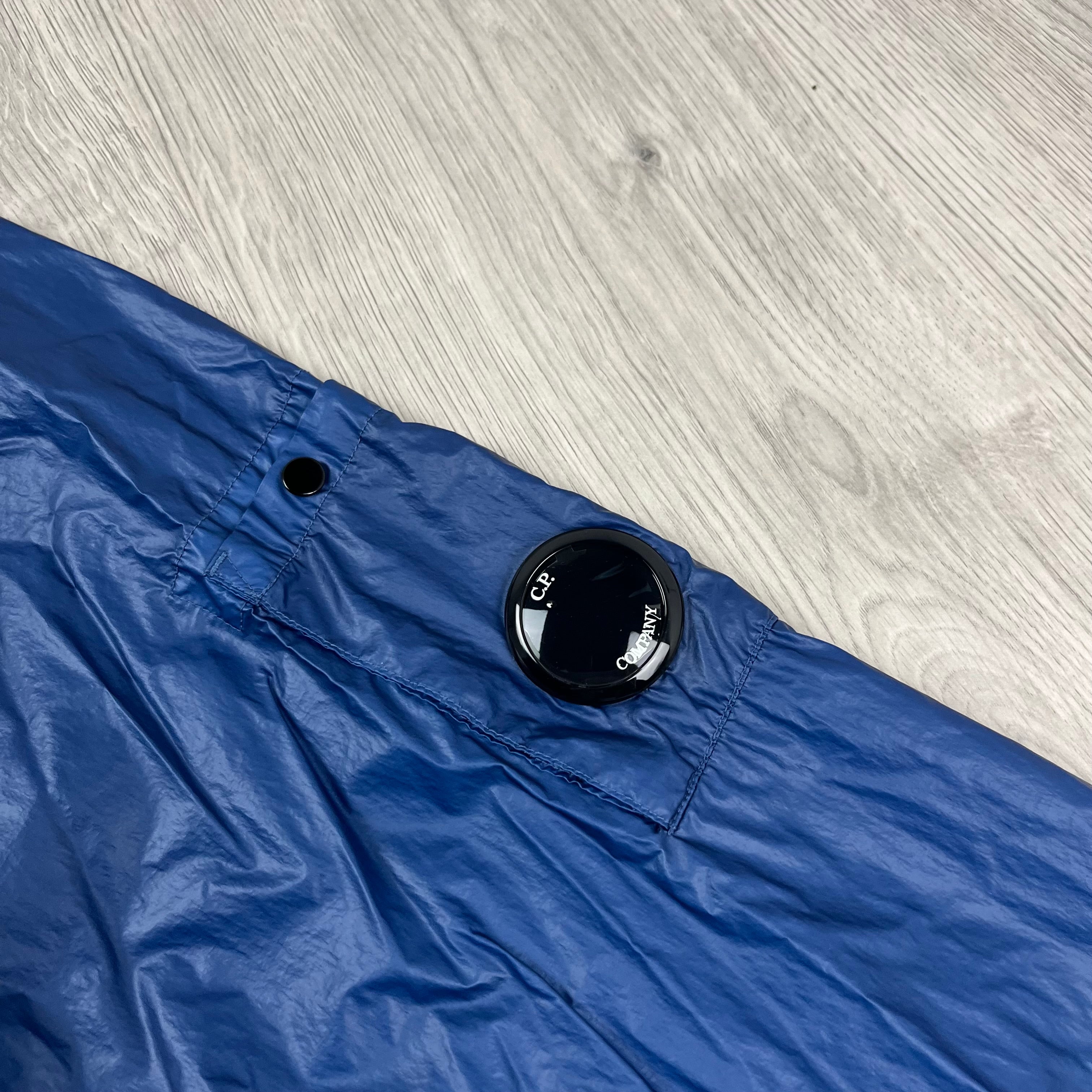 CP Company CS-II Mixed Jacket in Oceana Blue. On sale at Open Attire.