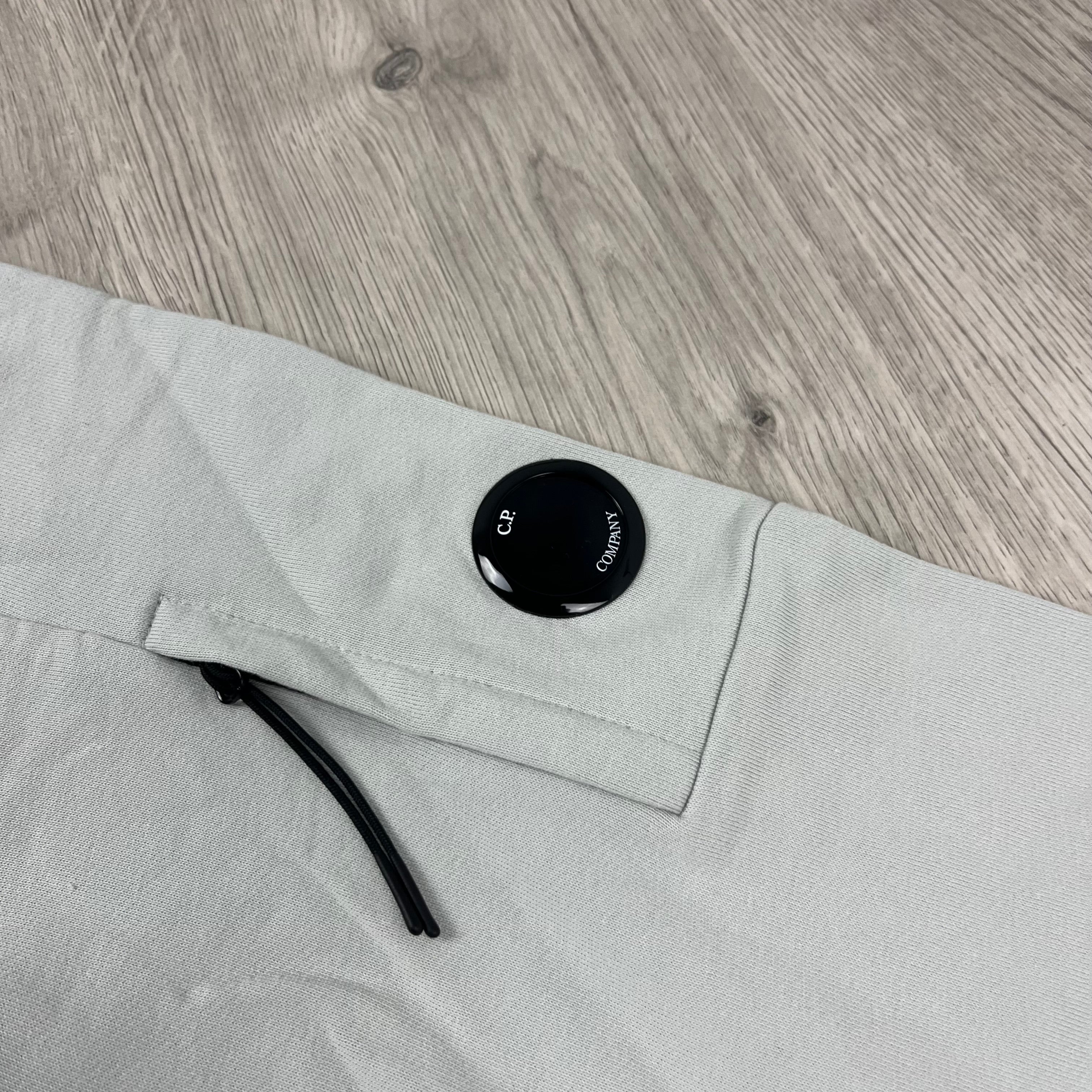 CP Company Raised Fleece Sweatshirt in Blue Fox. On sale at Open Attire.