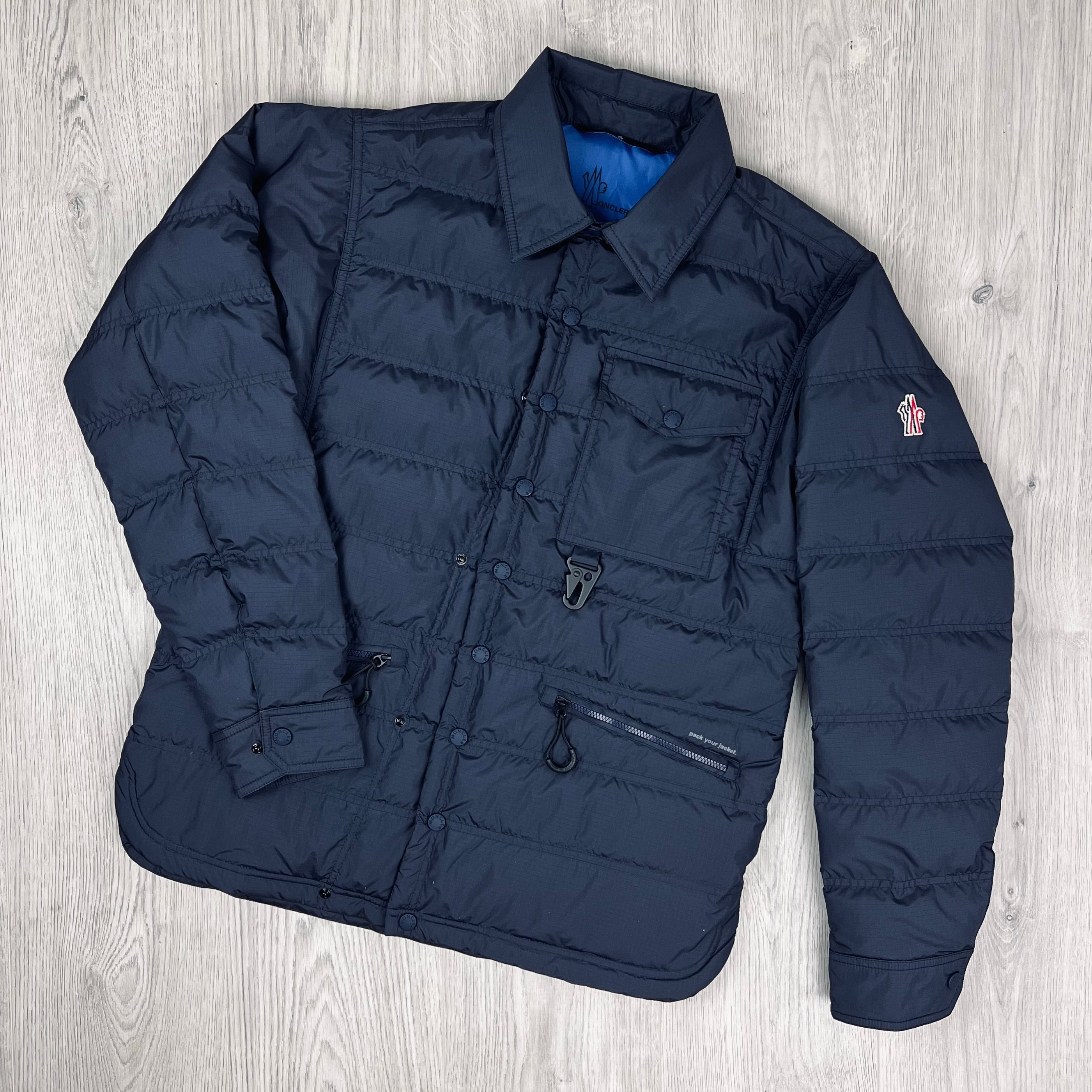 Men's Moncler Grenoble Lavachey Jacket in Navy Blue. On sale at Open Attire.