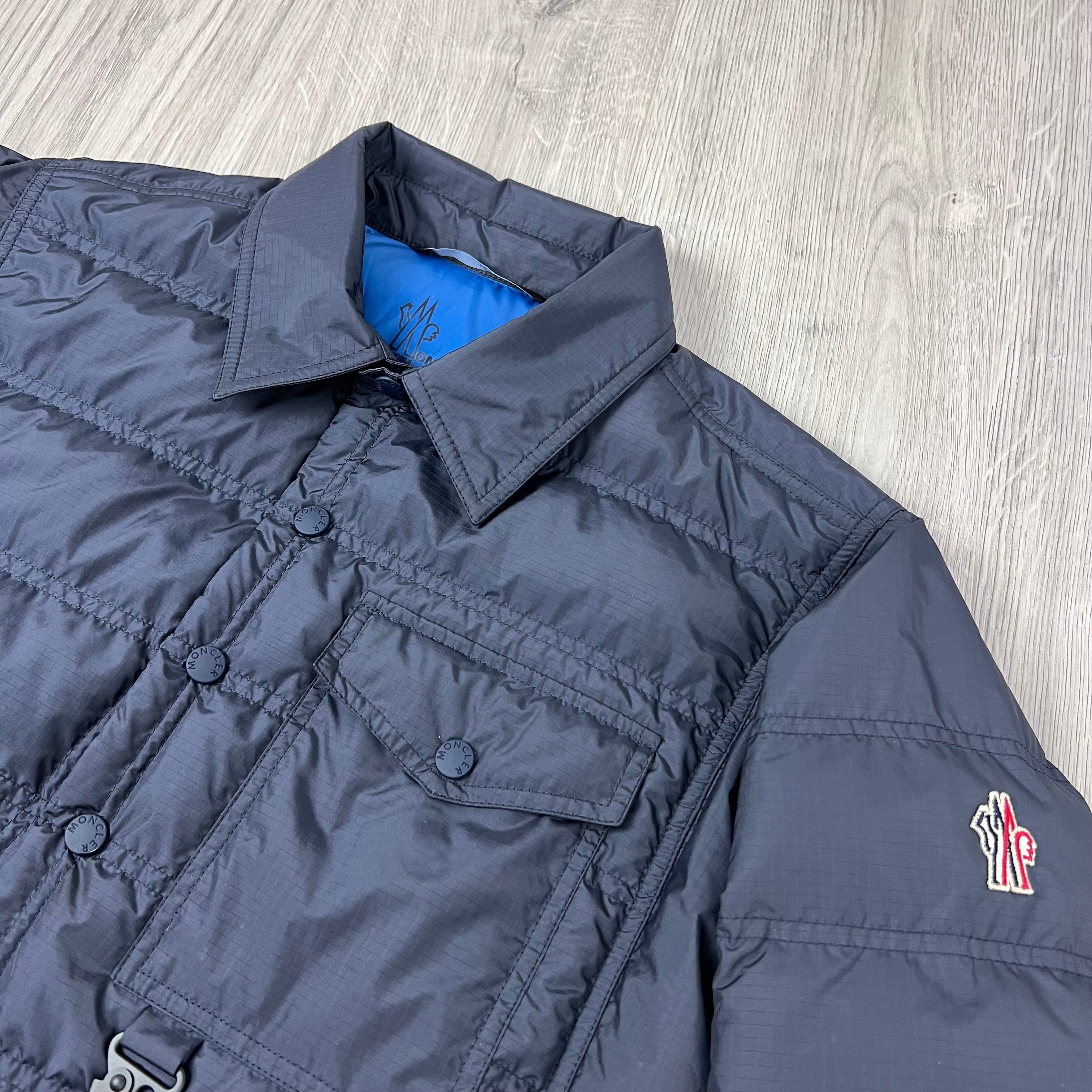 Men's Moncler Grenoble Lavachey Jacket in Navy Blue. On sale at Open Attire.