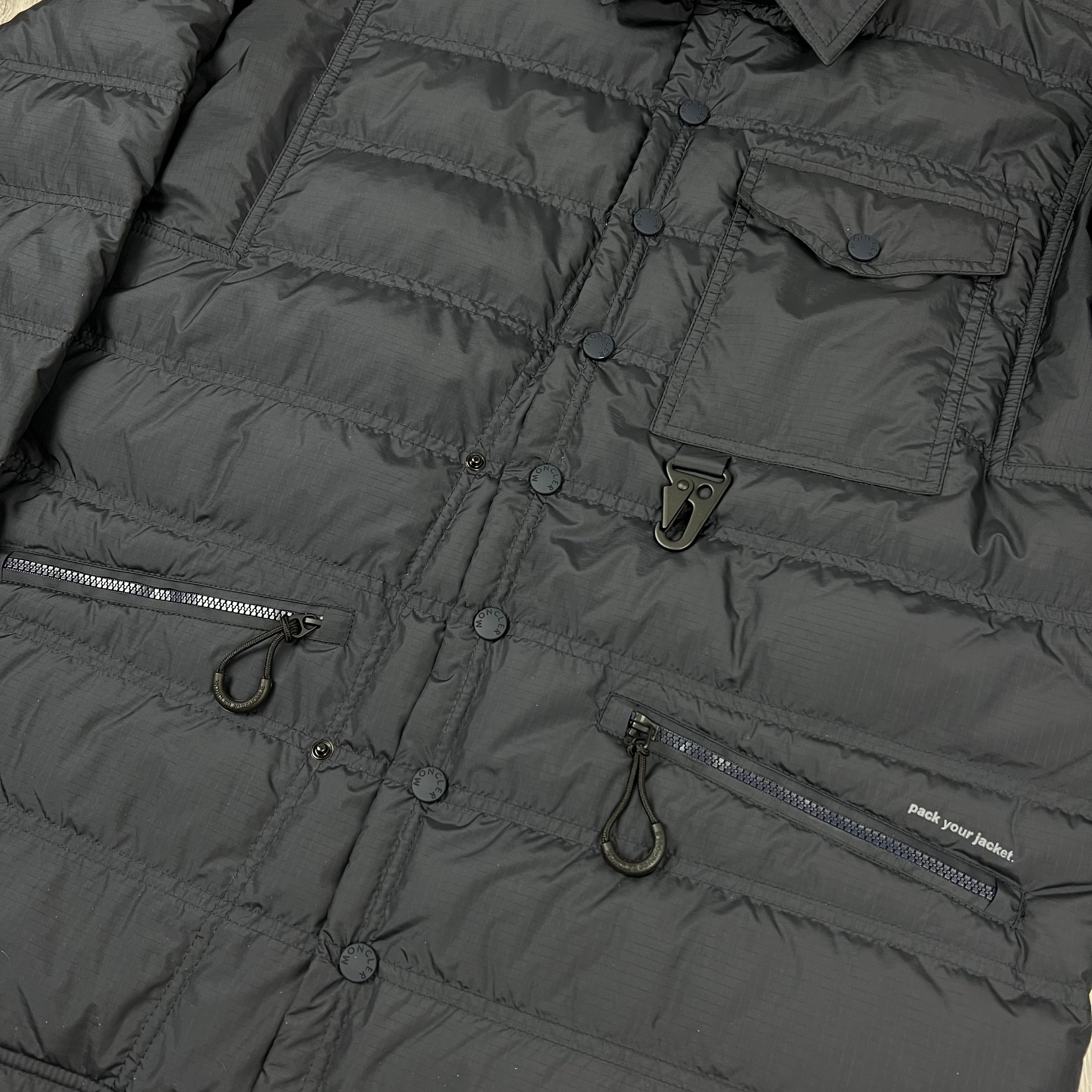 Men's Moncler Grenoble Lavachey Jacket in Navy Blue. On sale at Open Attire.