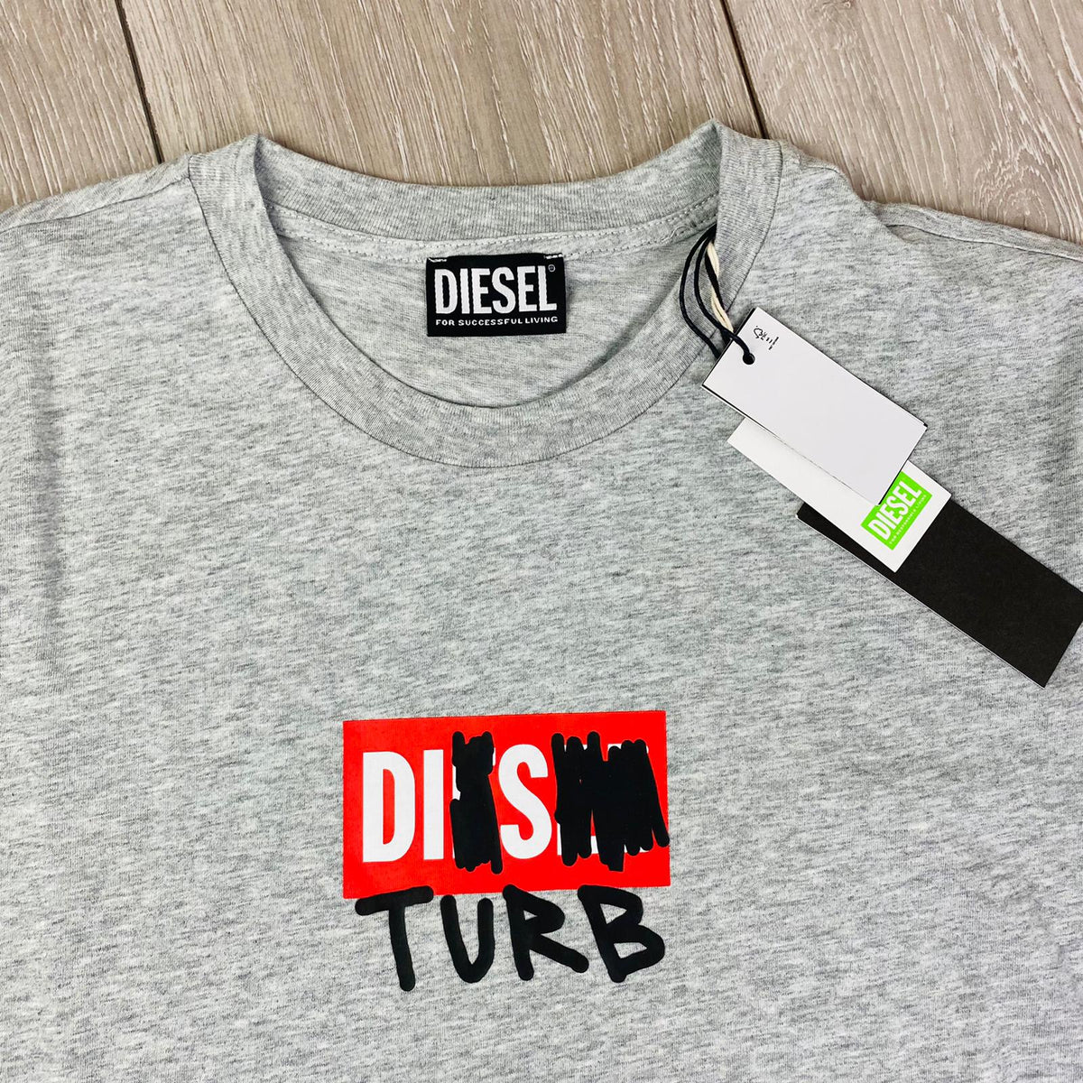 Diesel Printed T-Shirt - Grey