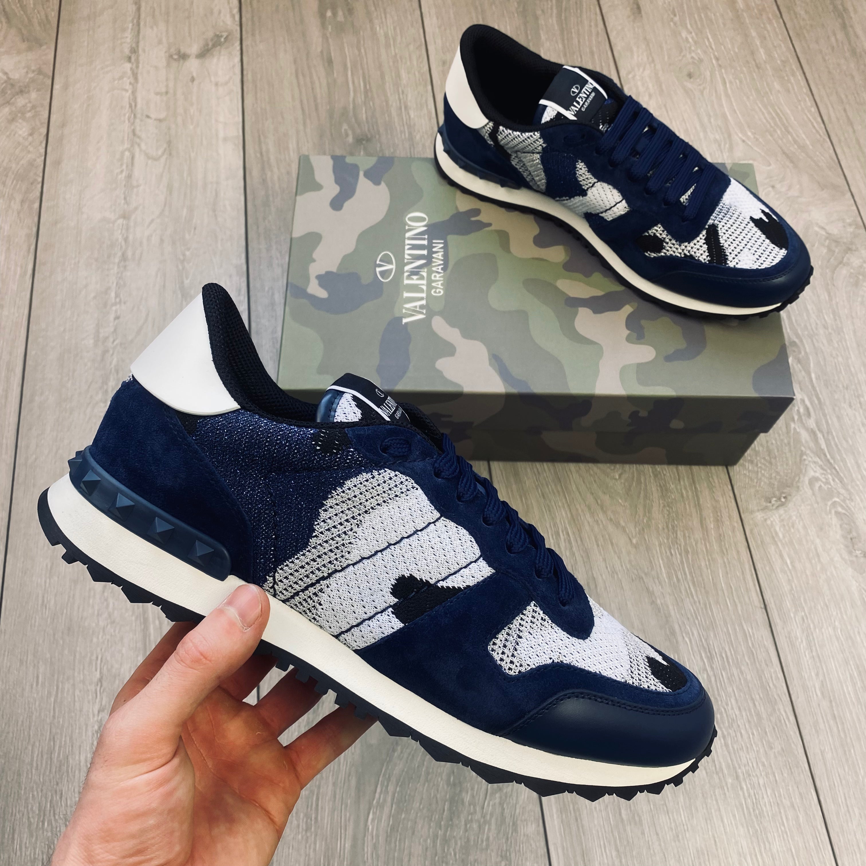 Valentino Rockrunner Sneakers - Navy