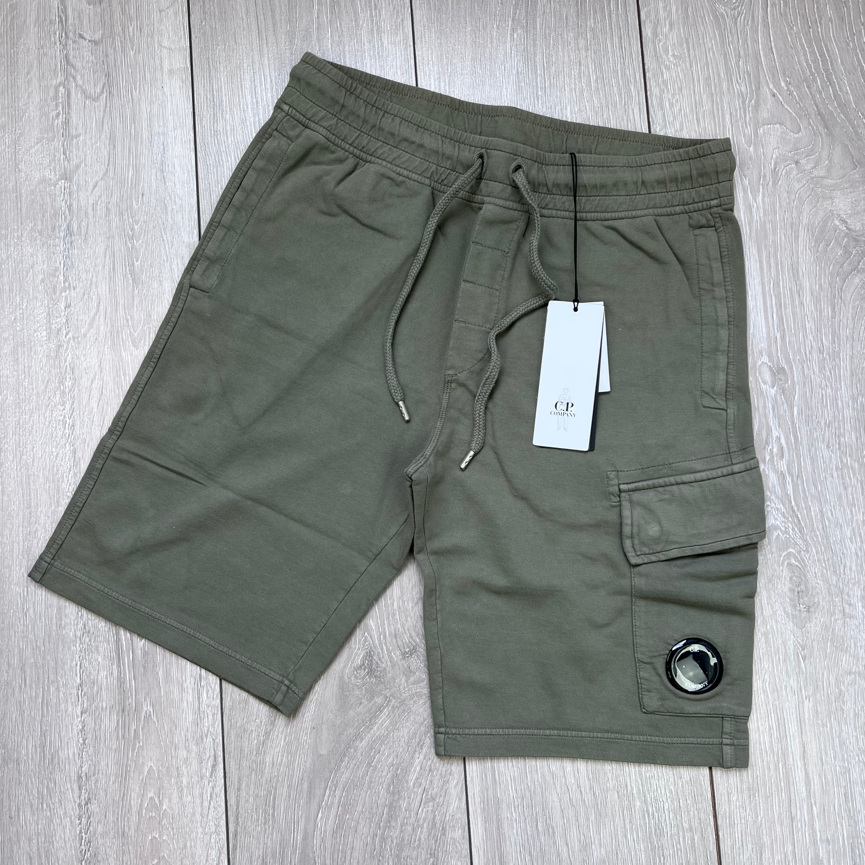 CP Company Jersey Shorts - Thyme