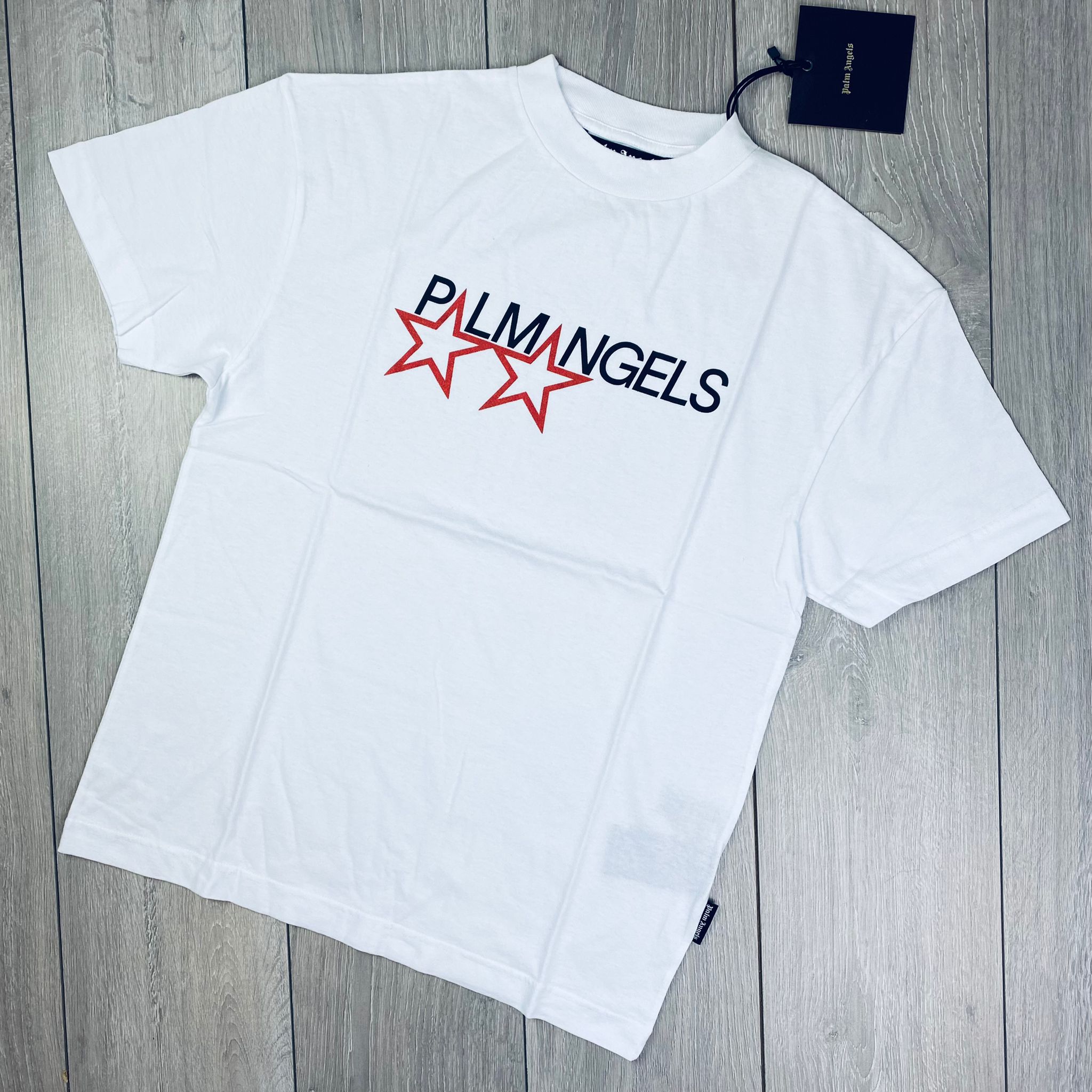 Palm Angels Racing Stars T-Shirt - White