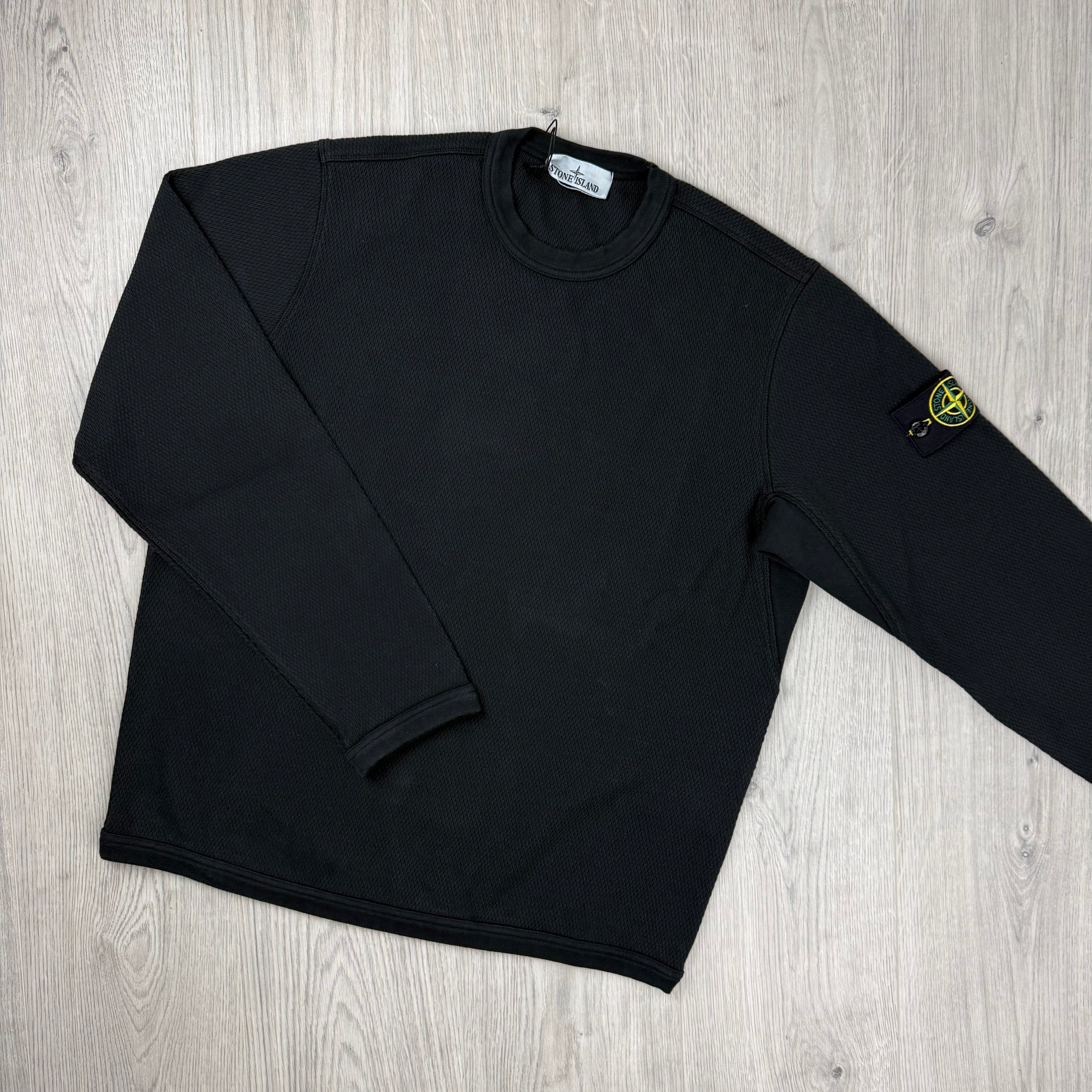 Stone Island Mesh Sweatshirt - Black