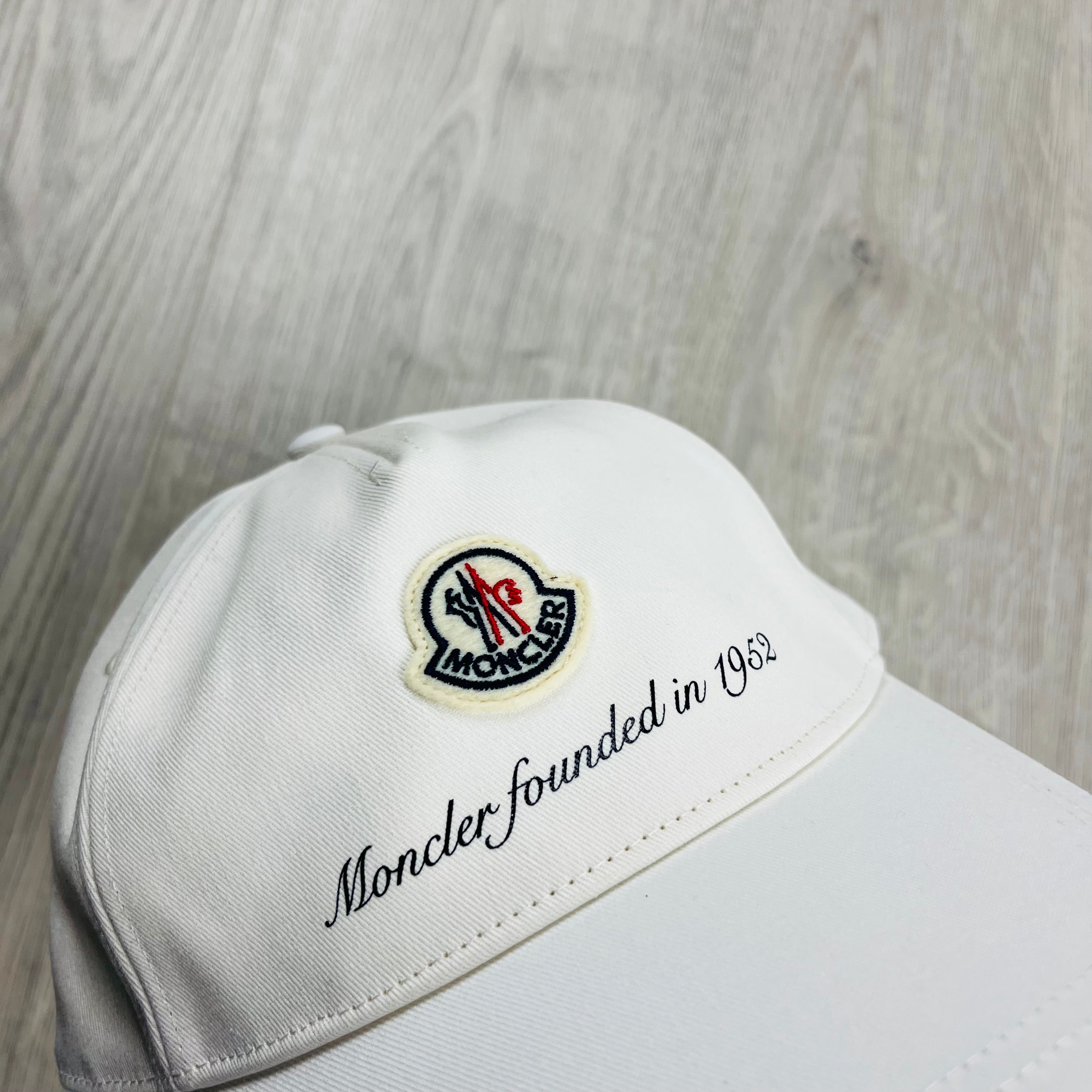 Moncler Baseball Cap - White