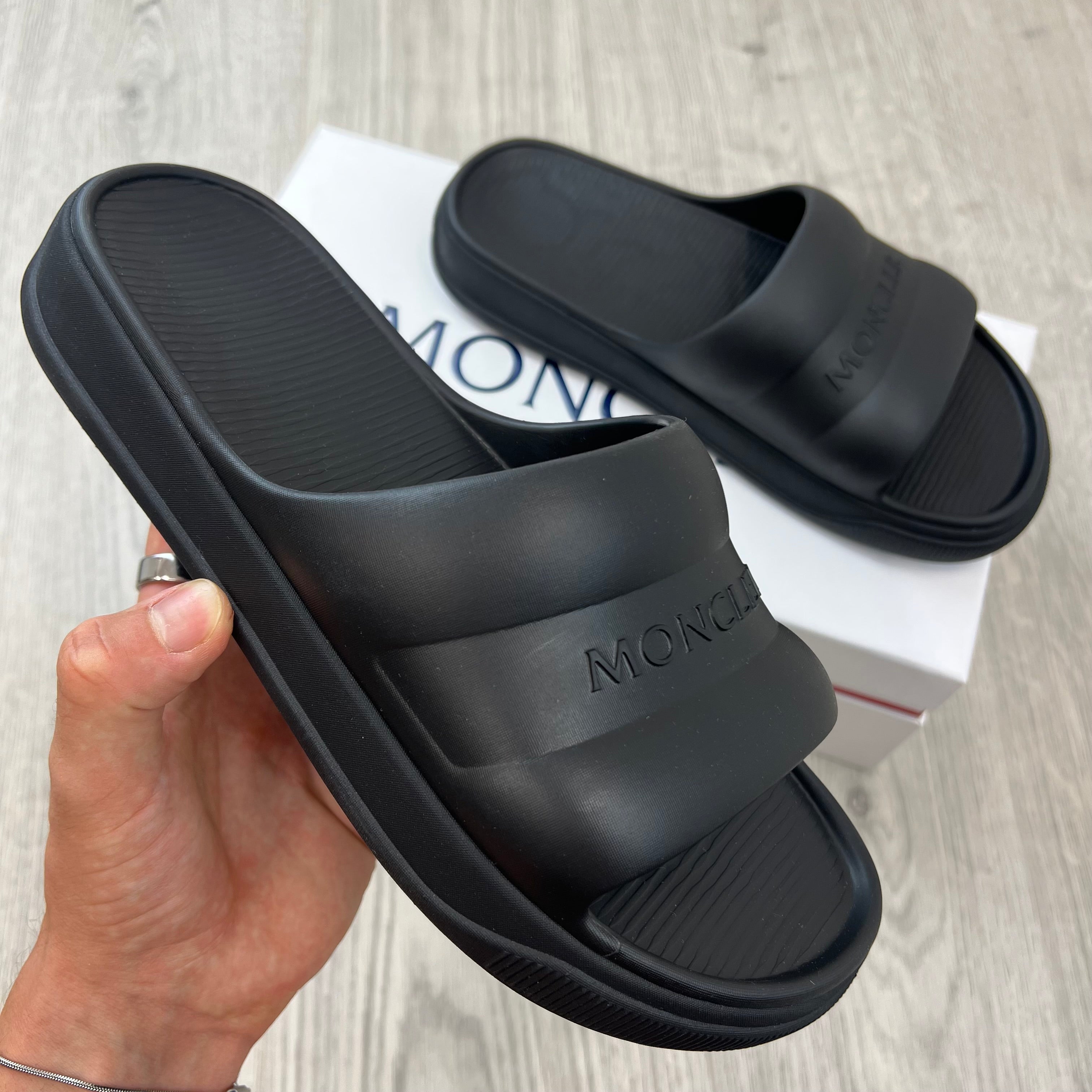Moncler Altive Slides - Black