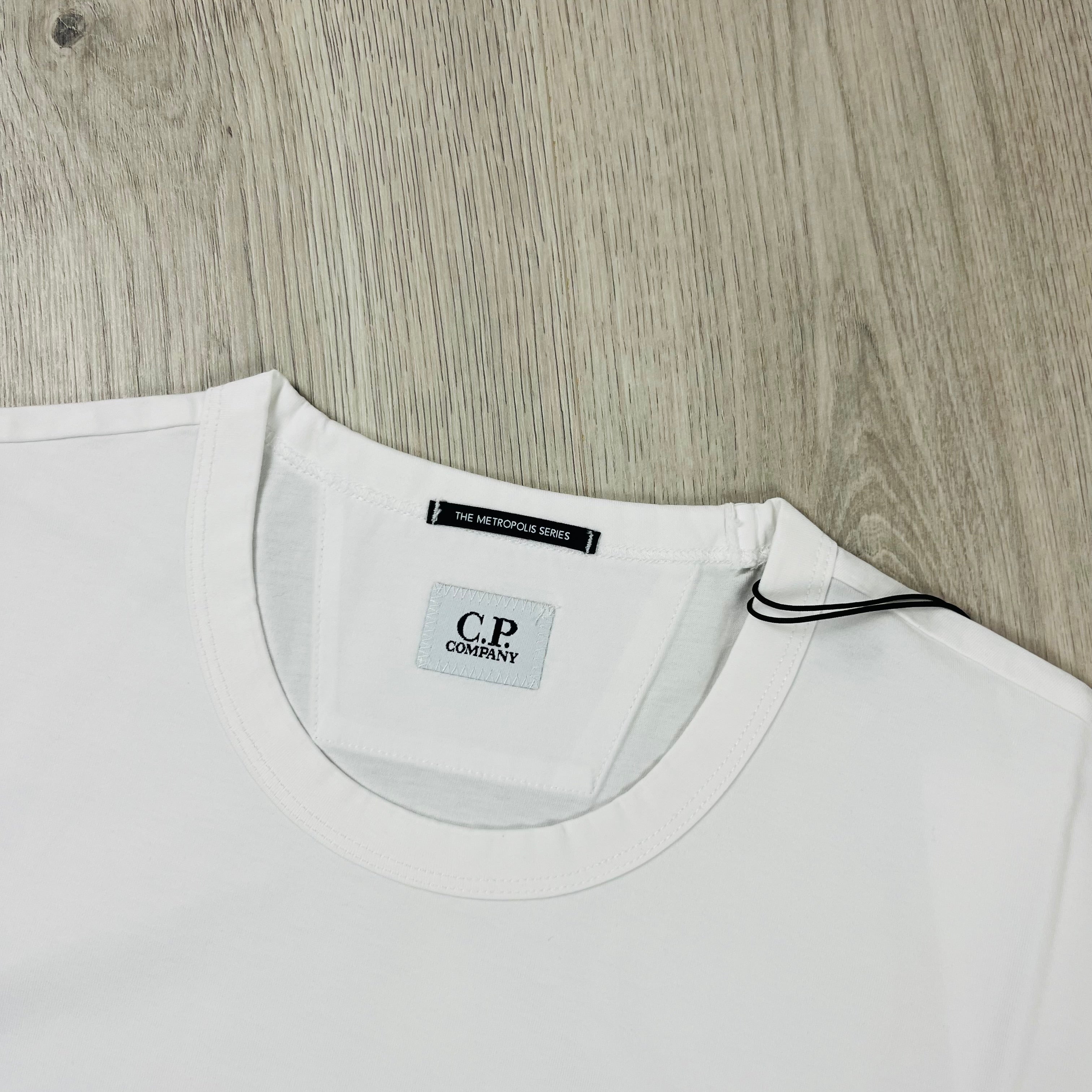 CP Company Metropolis T-shirt in White. On sale at Open Attire.