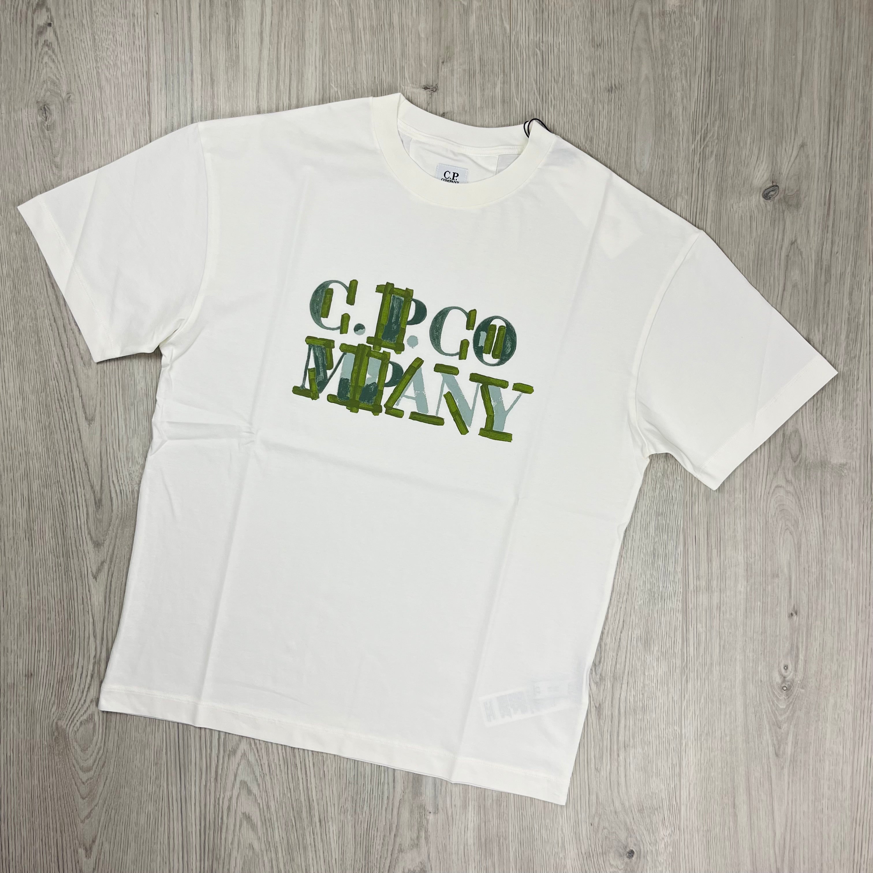 CP Company Blurred T-Shirt - White