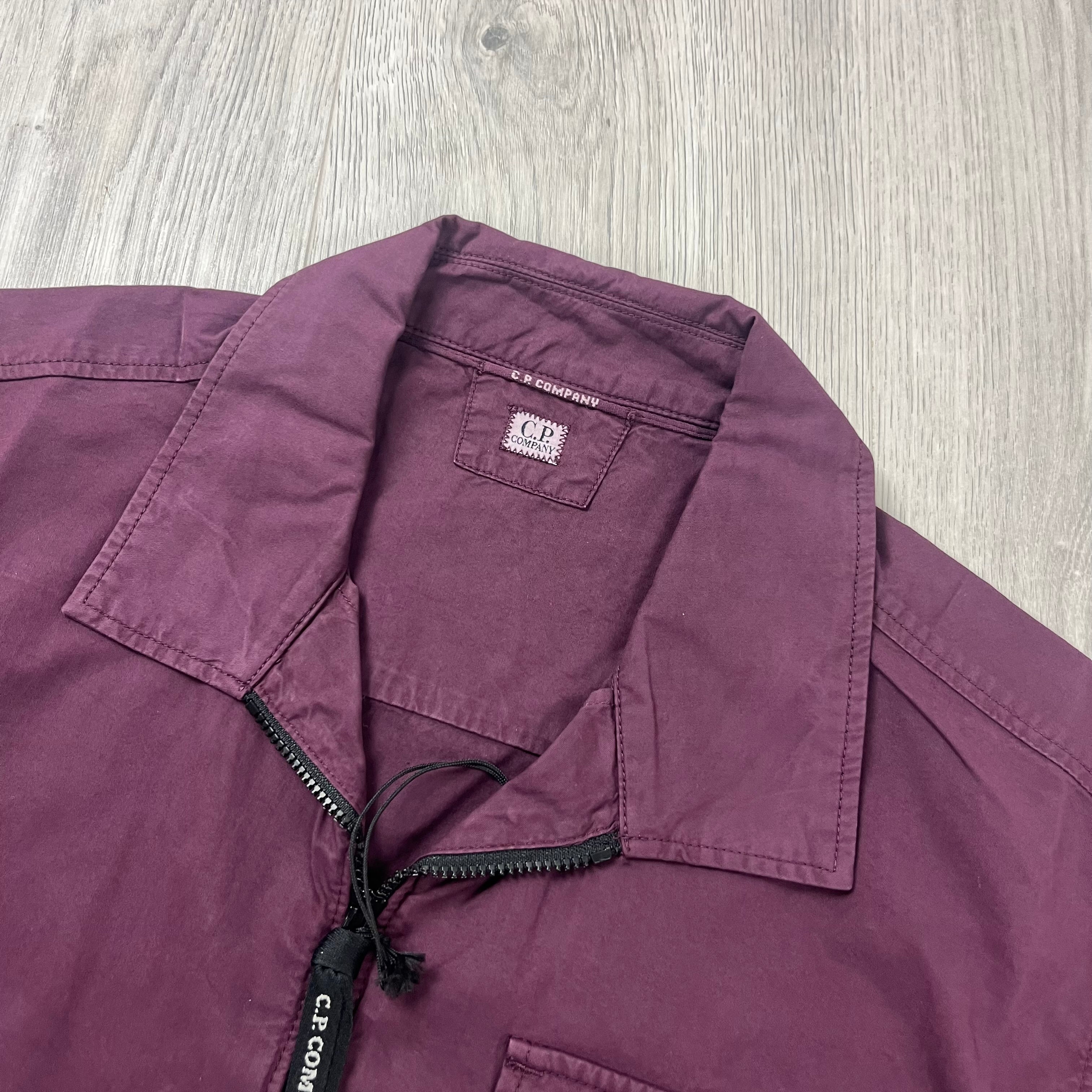 CP Company Zip Overshirt - Purple