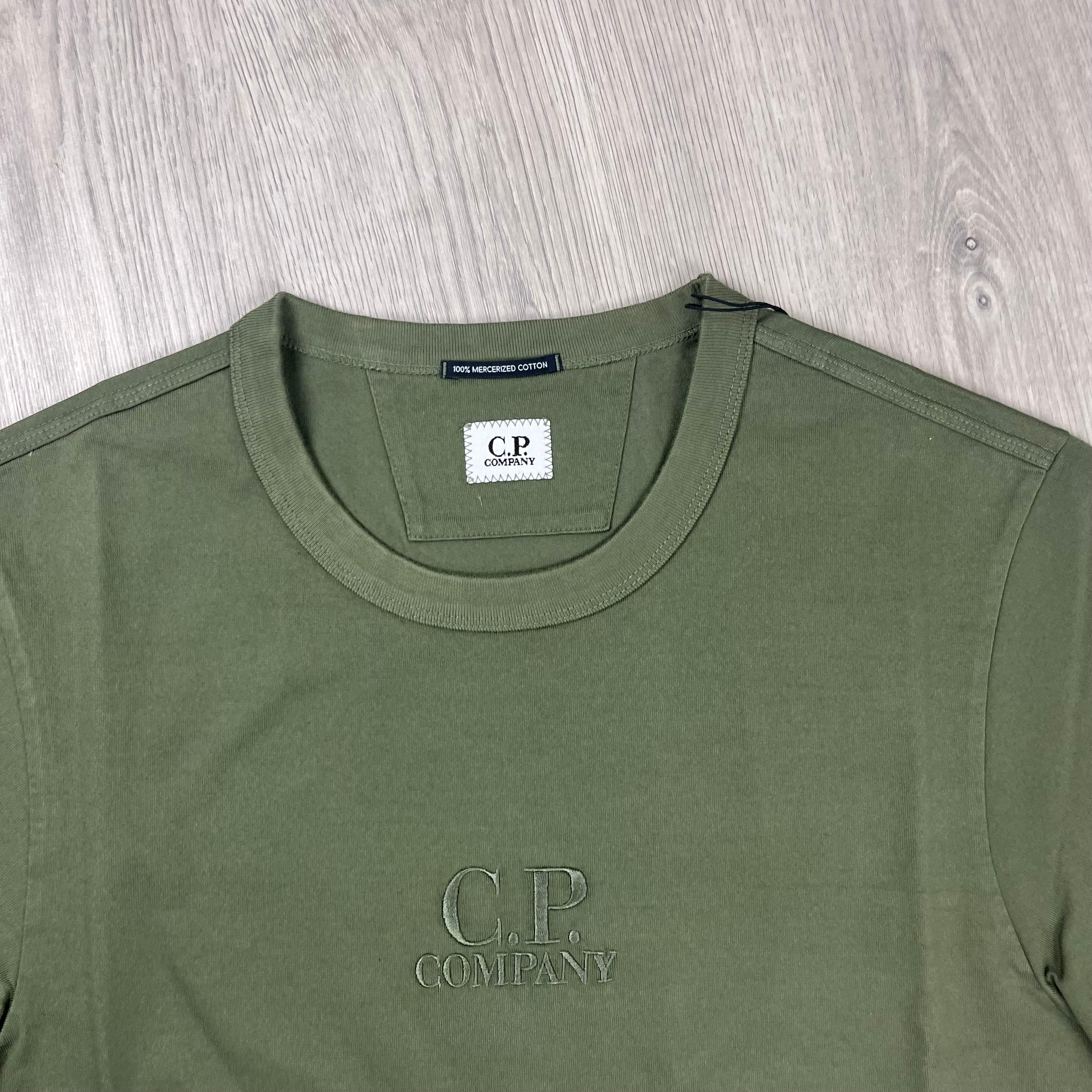 CP Company Patch T-Shirt - Bronze Green