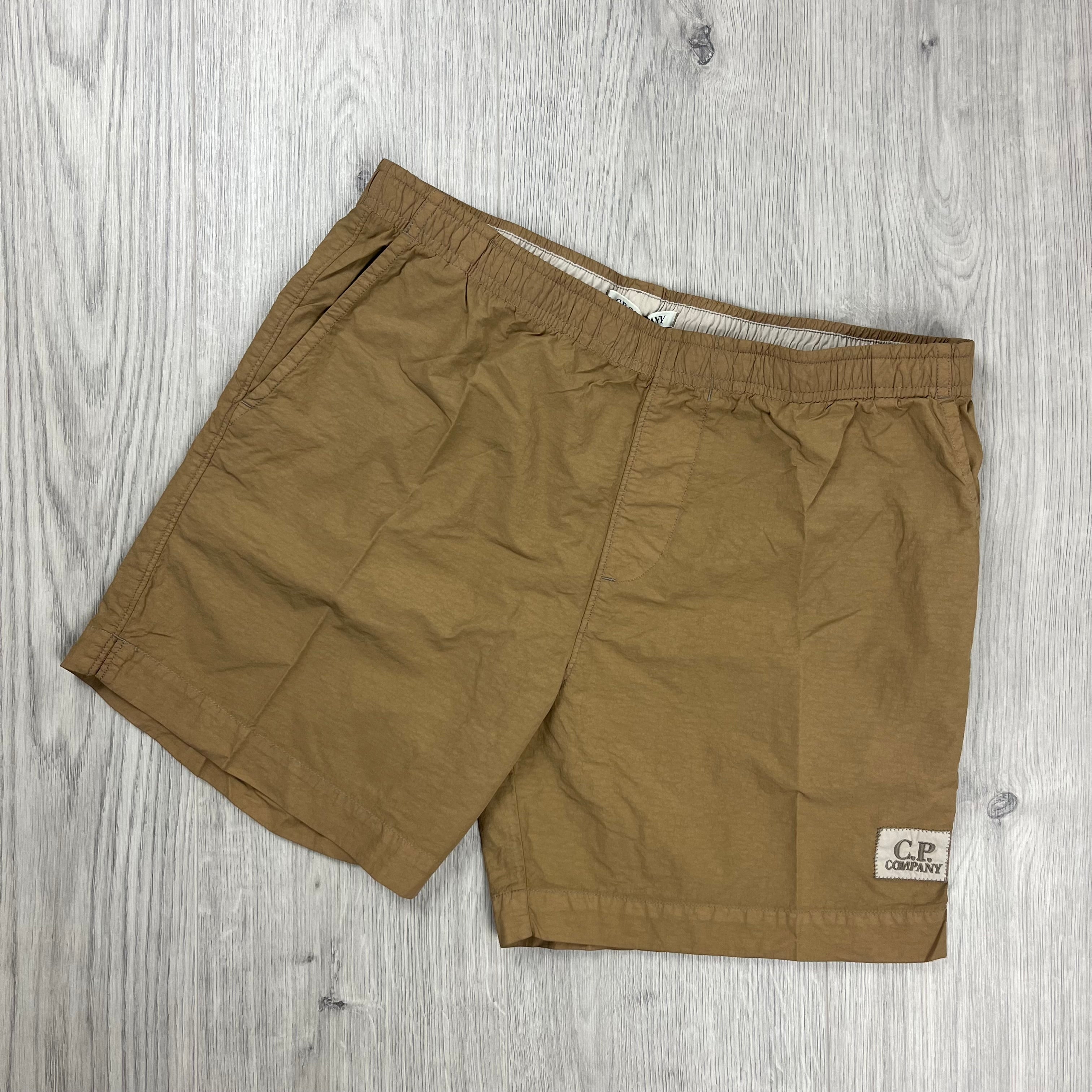 CP Company Chrome Swim Shorts - Brown