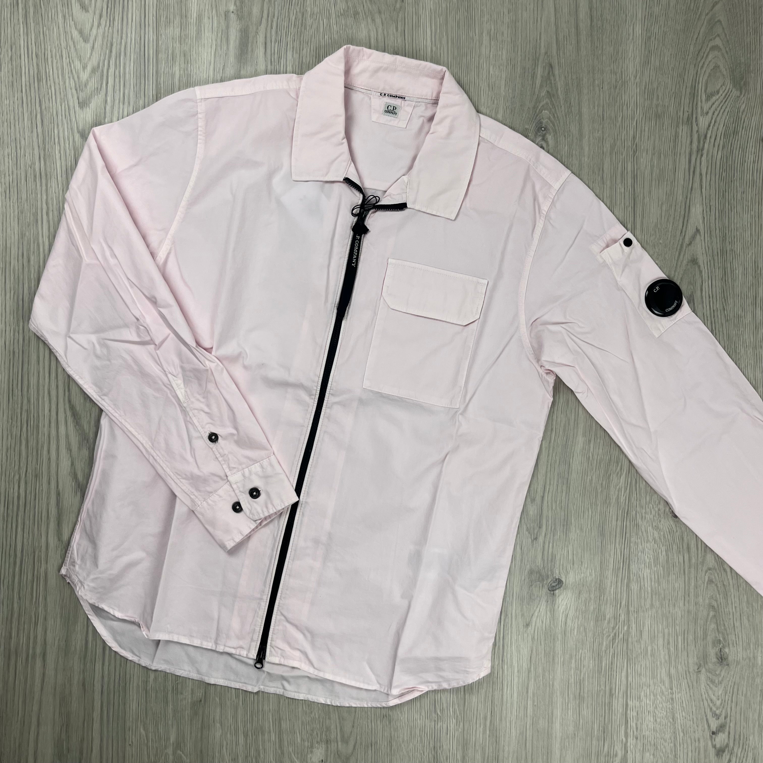 CP Company Zip Overshirt - Pink