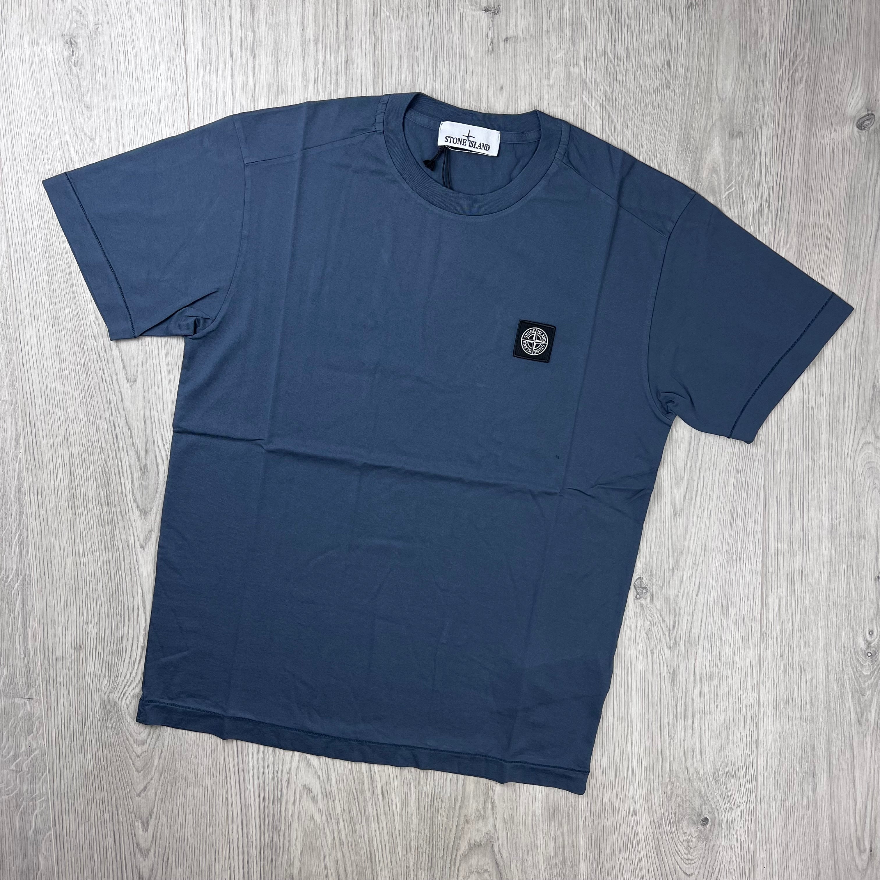 Stone Island Patch T-Shirt - Slate Blue