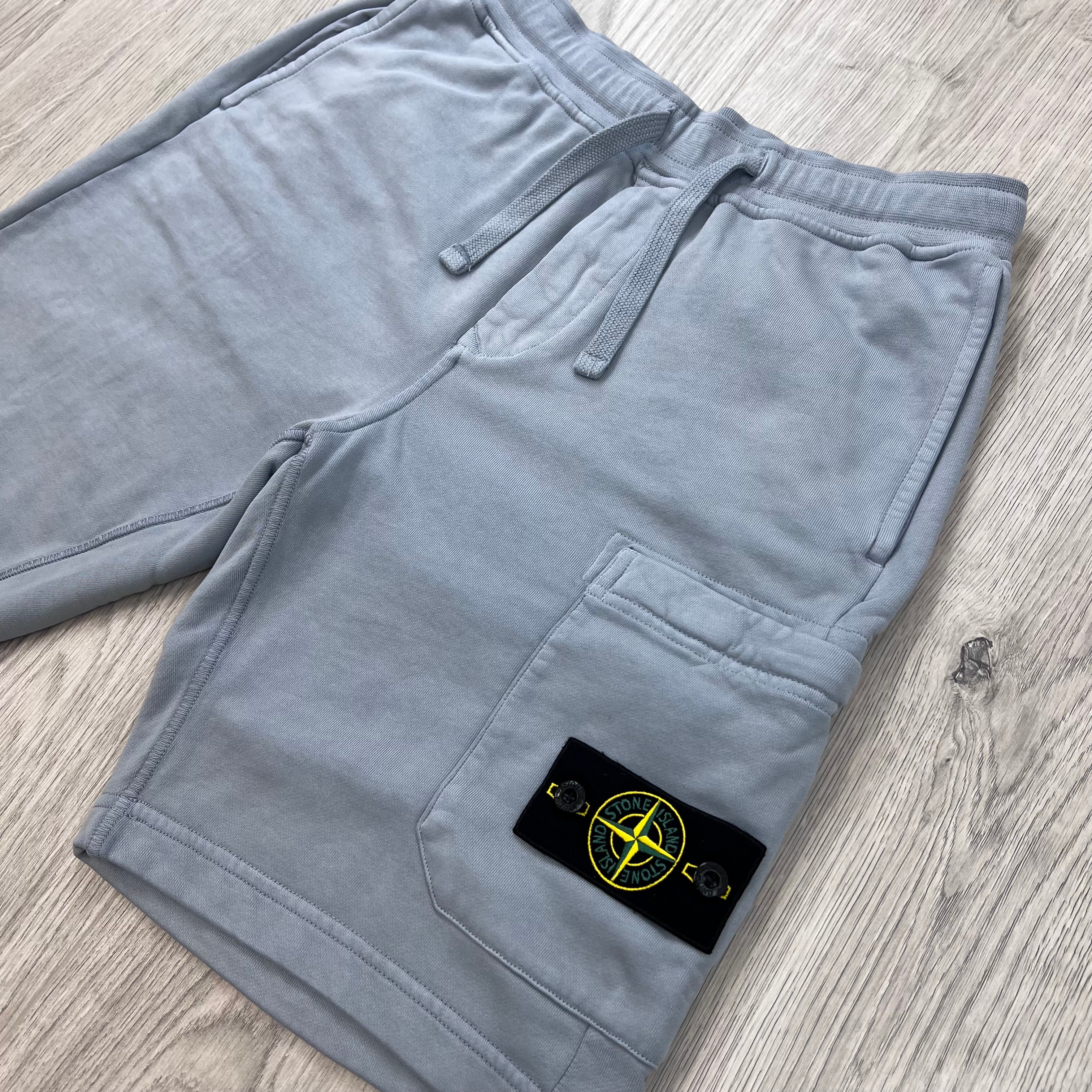Stone Island Jersey Shorts - Ash Grey