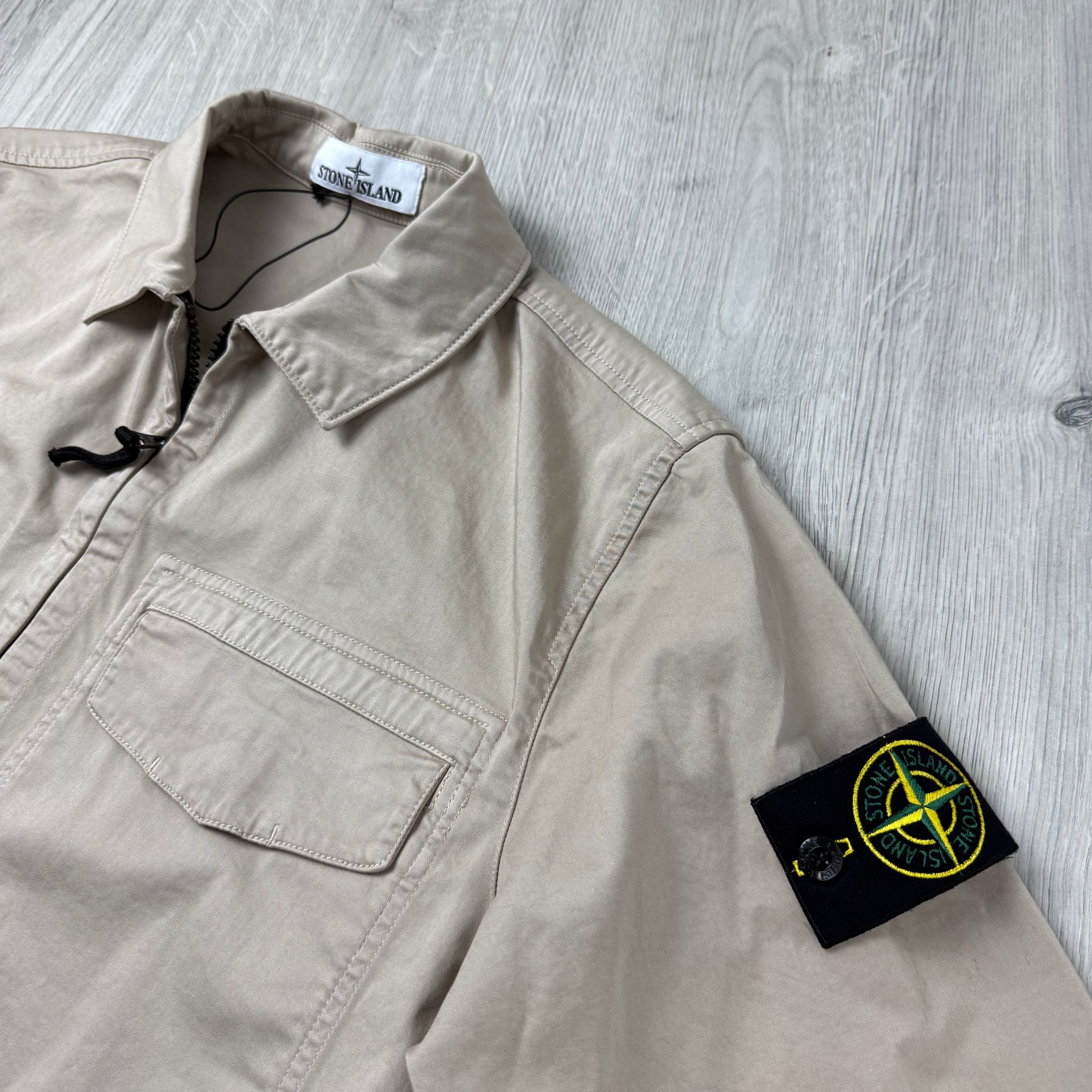 Stone Island Zip Overshirt - Desert