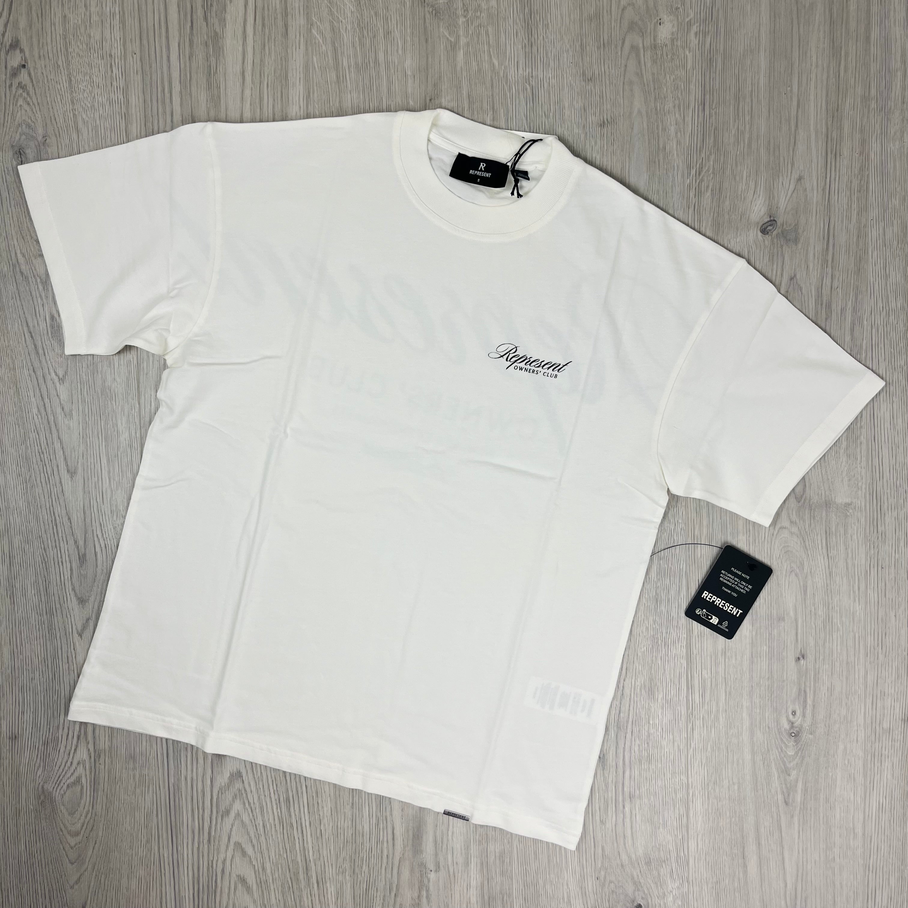 Represent Owners Club Script T-Shirt - White
