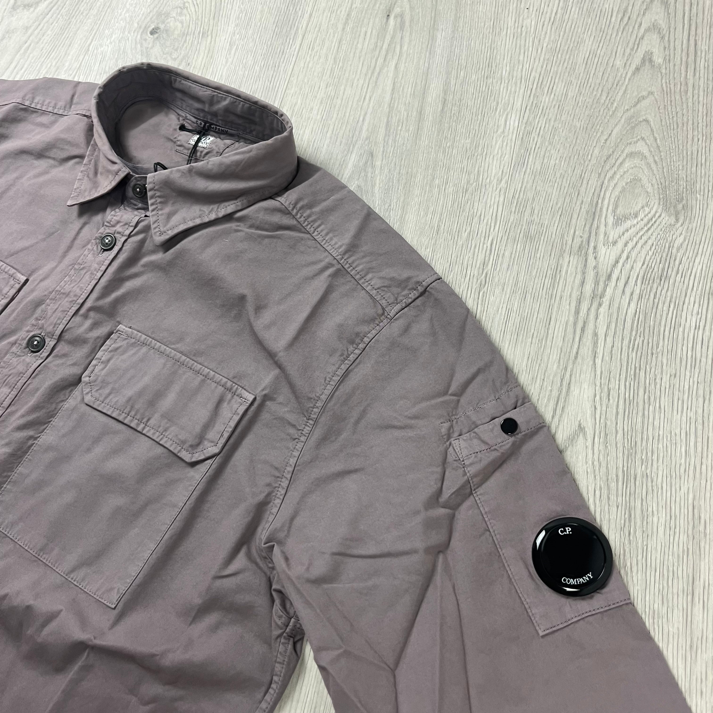 CP Company Button Overshirt - Dove