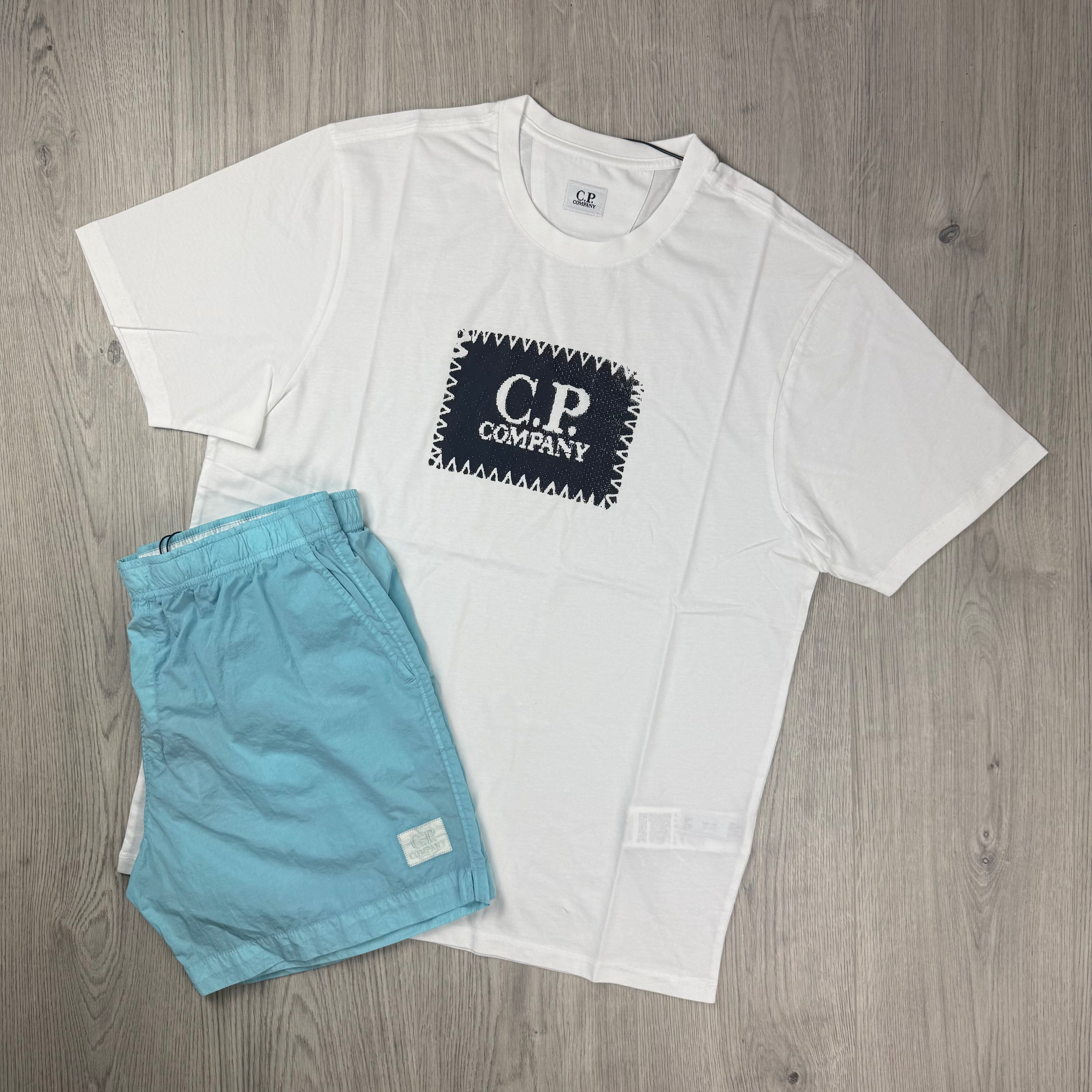 CP Company Holiday Set - White/Starlight Blue
