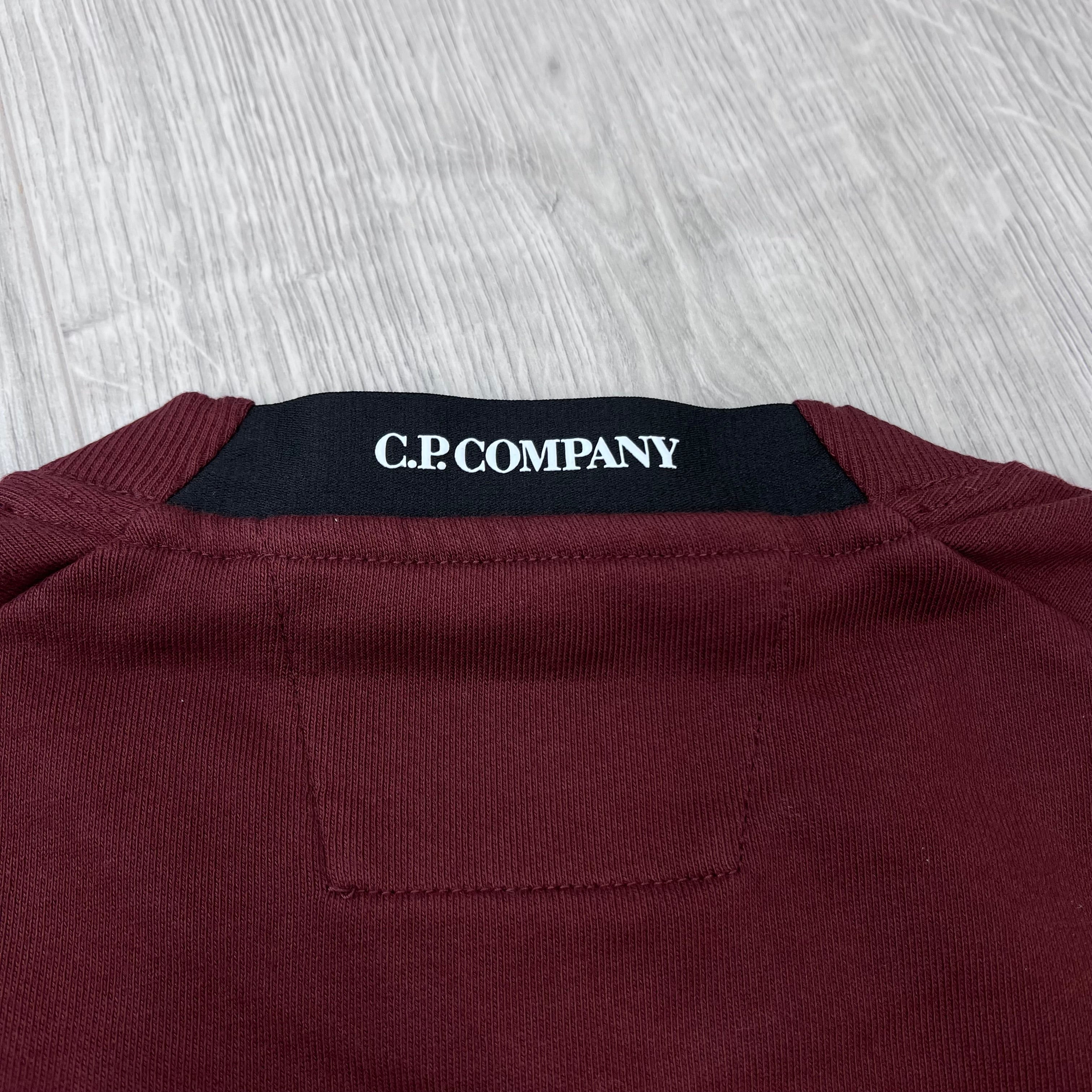 CP Company Raised Fleece Sweatshirt - Andorra Red