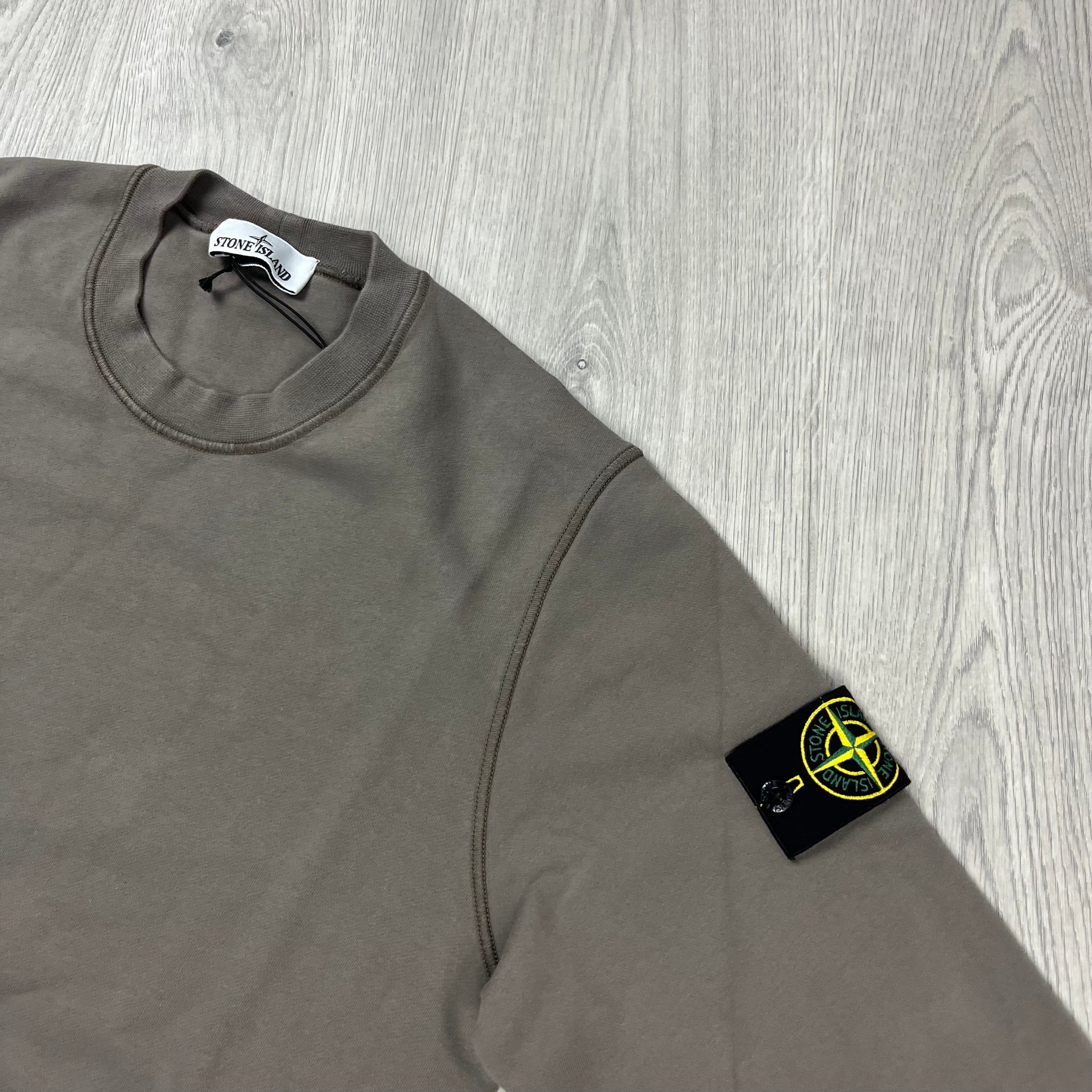 Stone Island Sweatshirt in Walnut Brown. On sale at Open Attire.