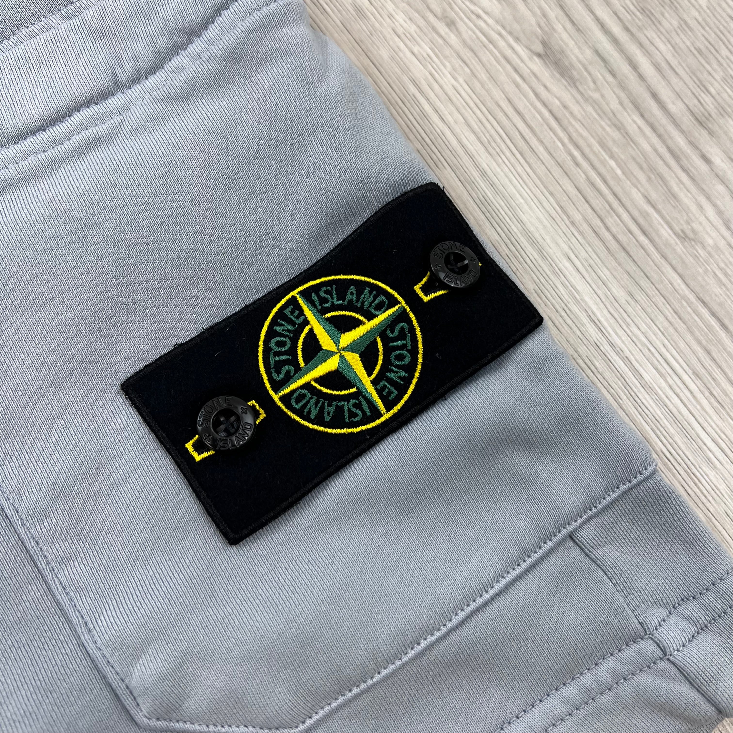 Stone Island Jersey Shorts - Ash Grey