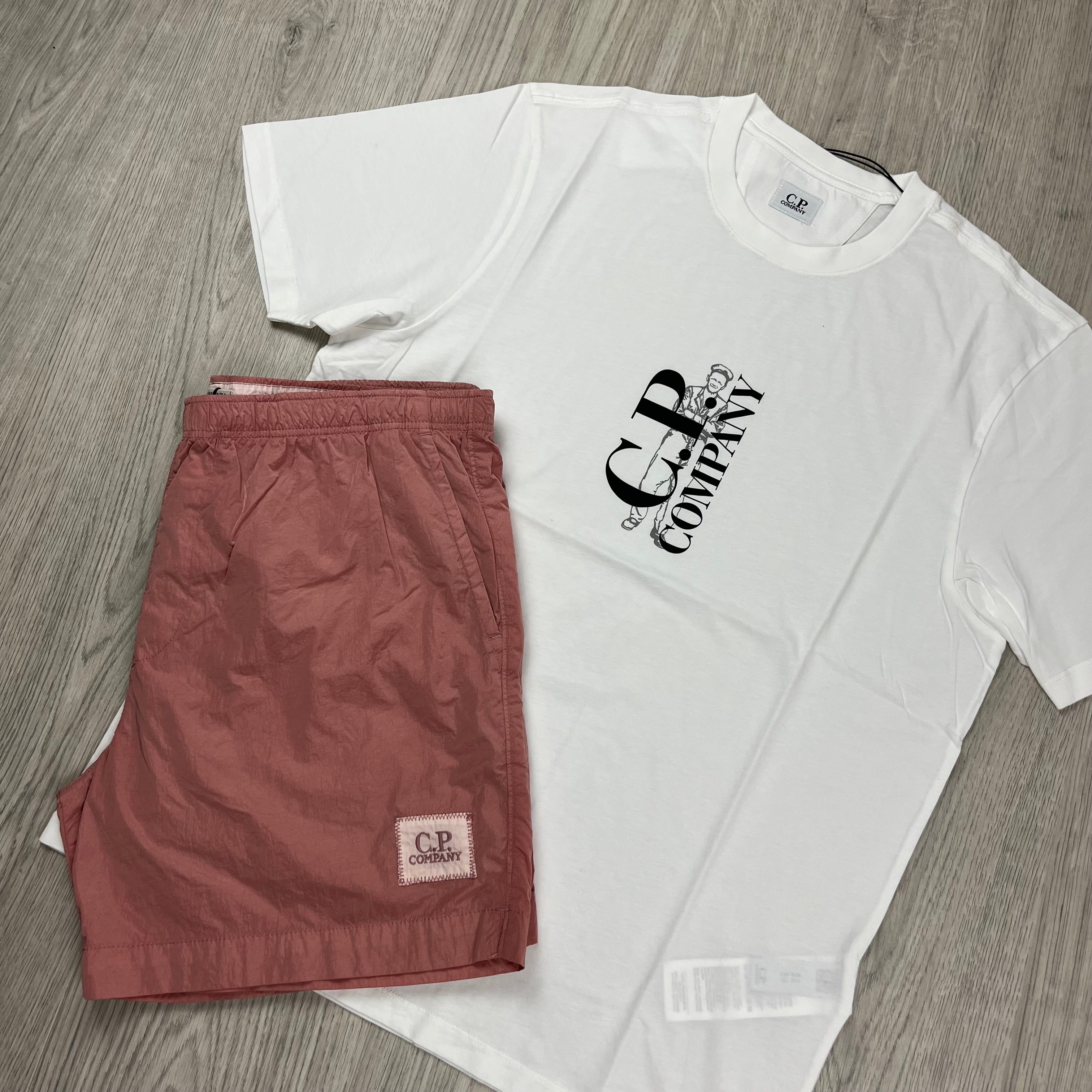 CP Company Holiday Set - White/Misty Rose