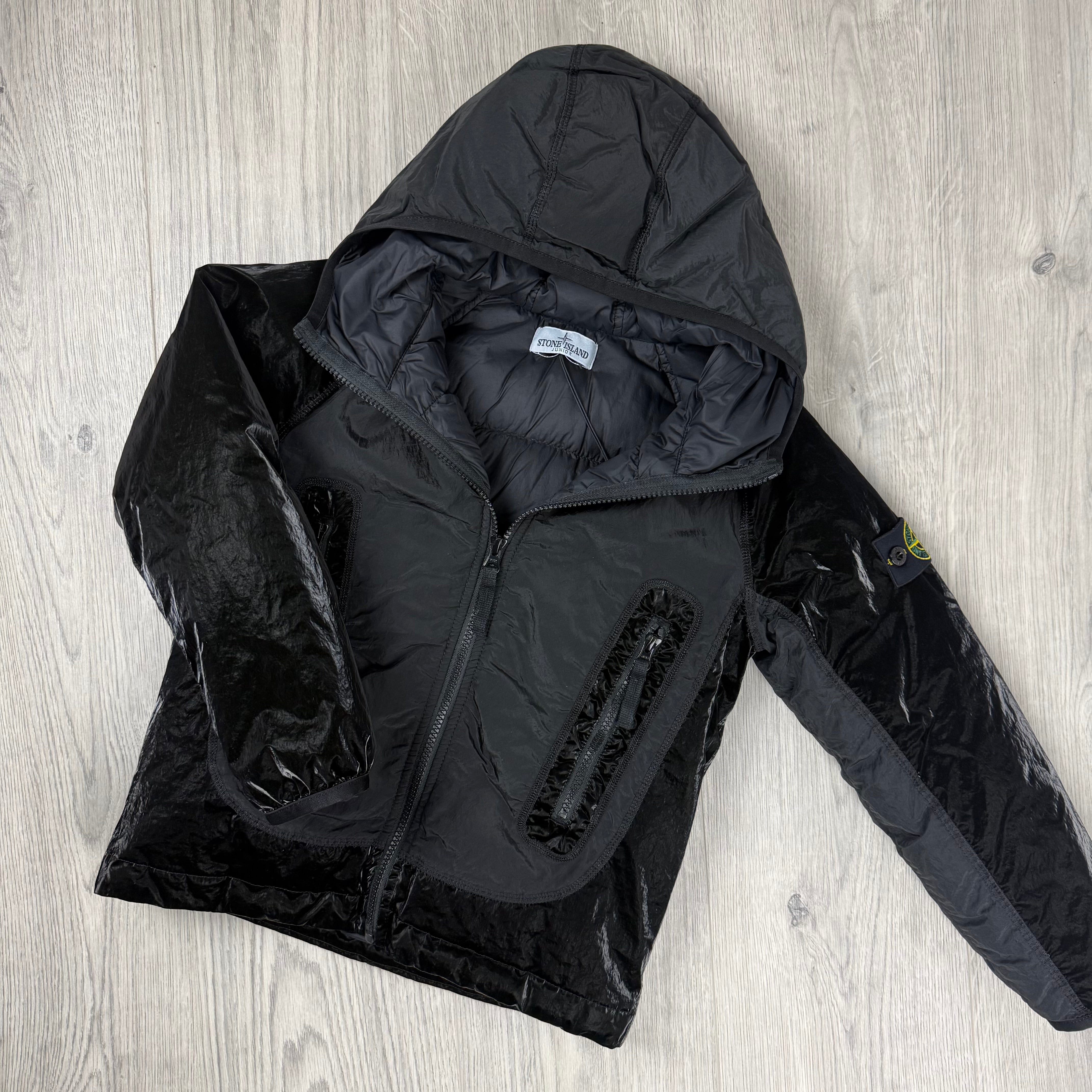 Stone Island Junior Metal Down Jacket - Black