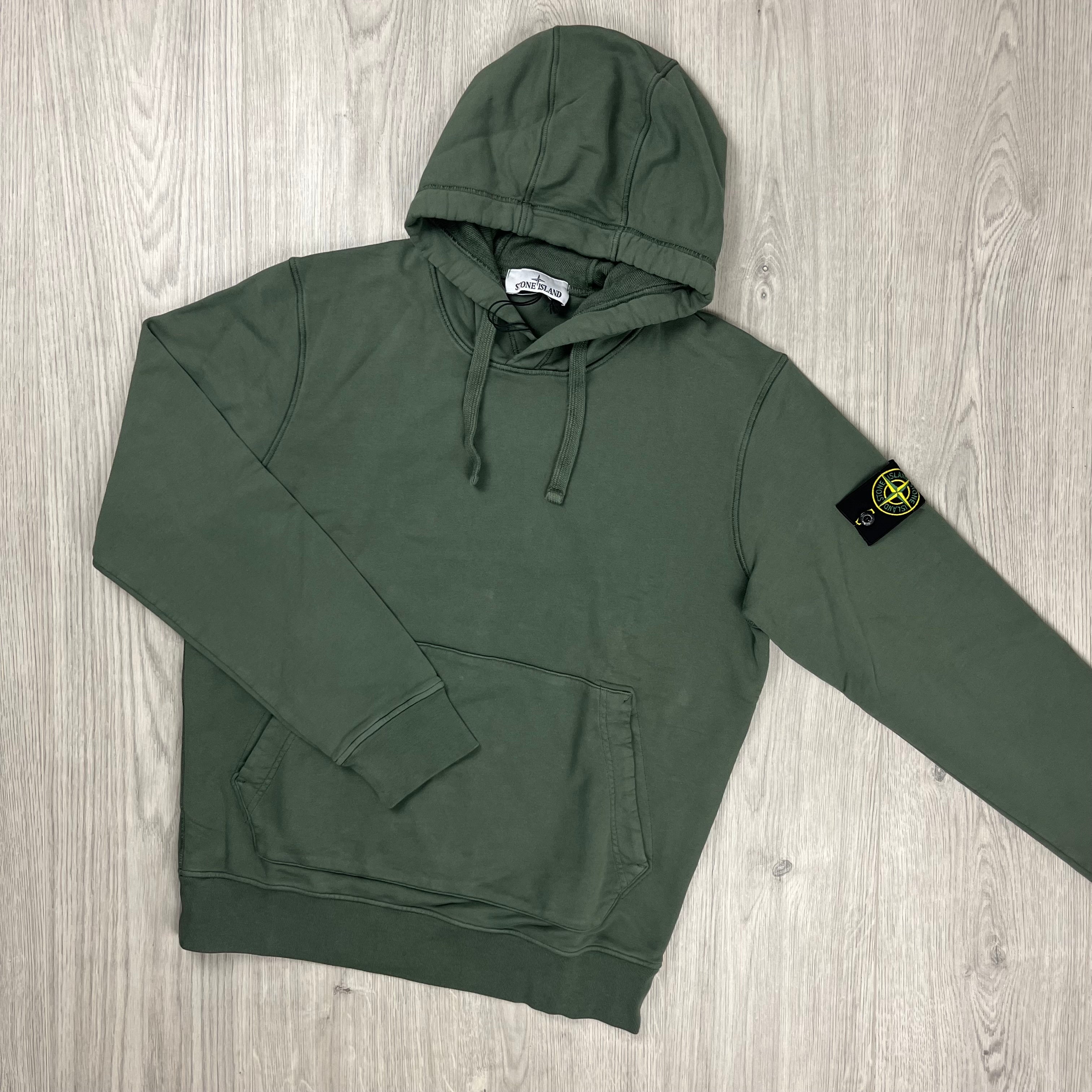 Stone Island Dyed Hoodie - Musk