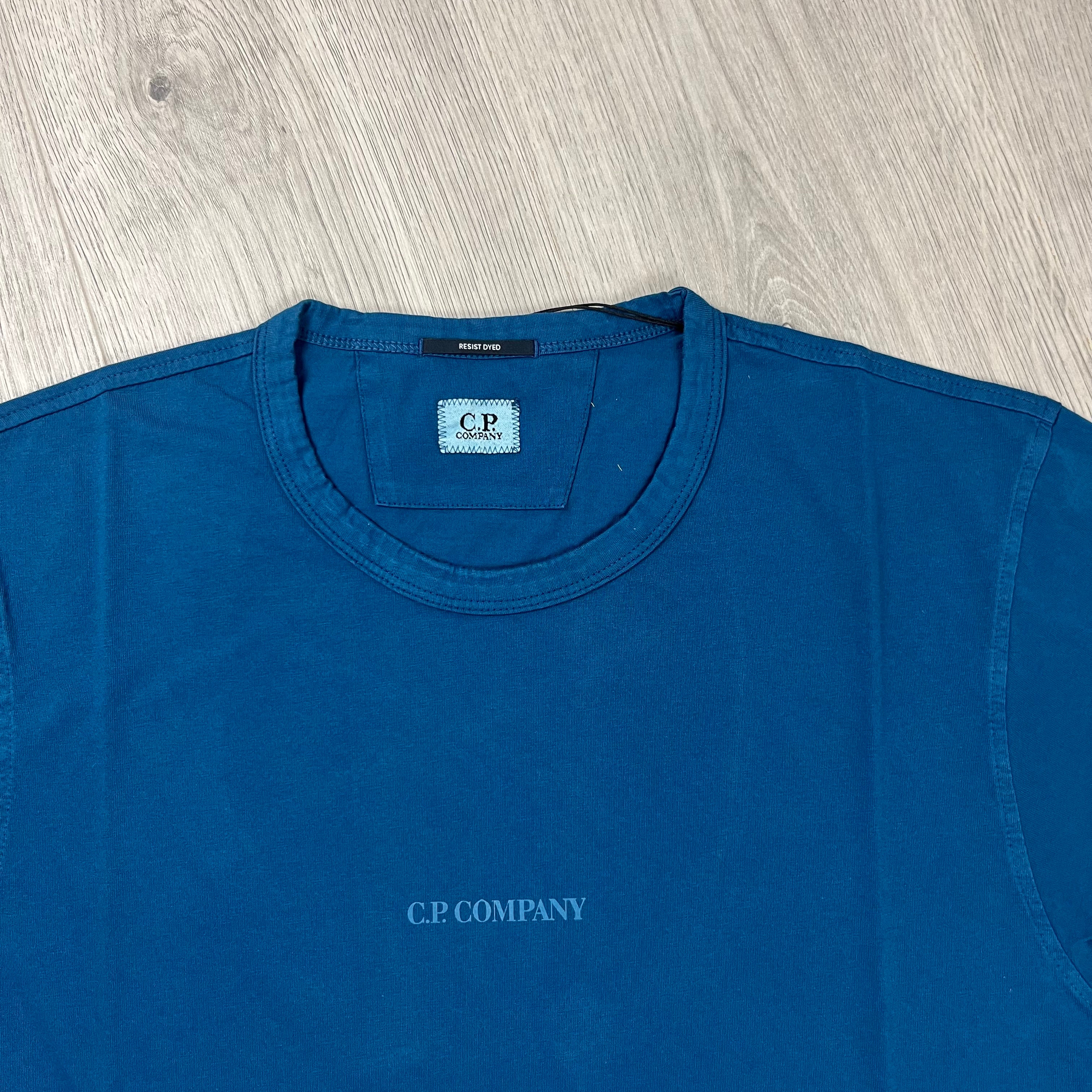 CP Company Printed T-Shirt  - Ink Blue