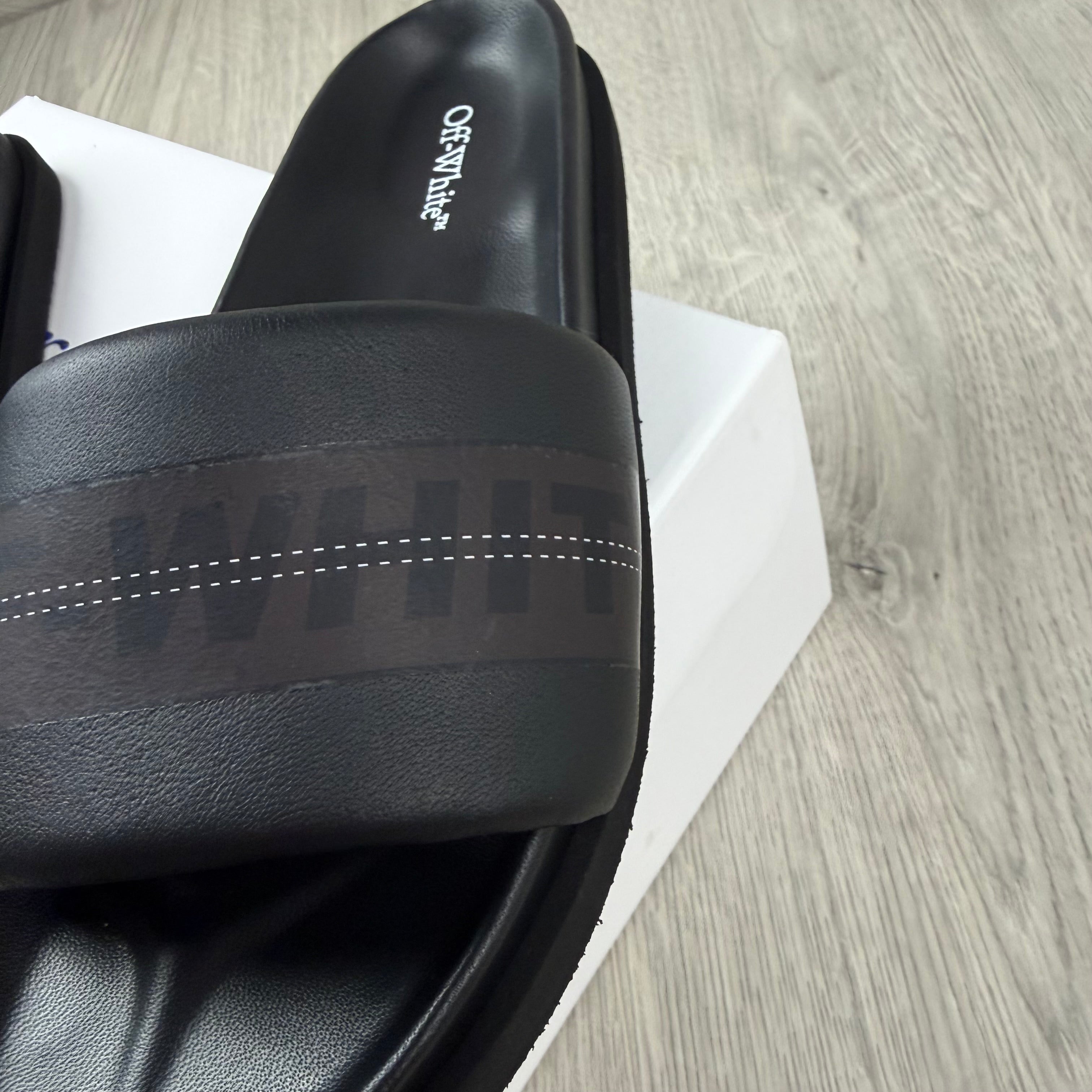 Off-White 'Industrial Belt' Slides - Black