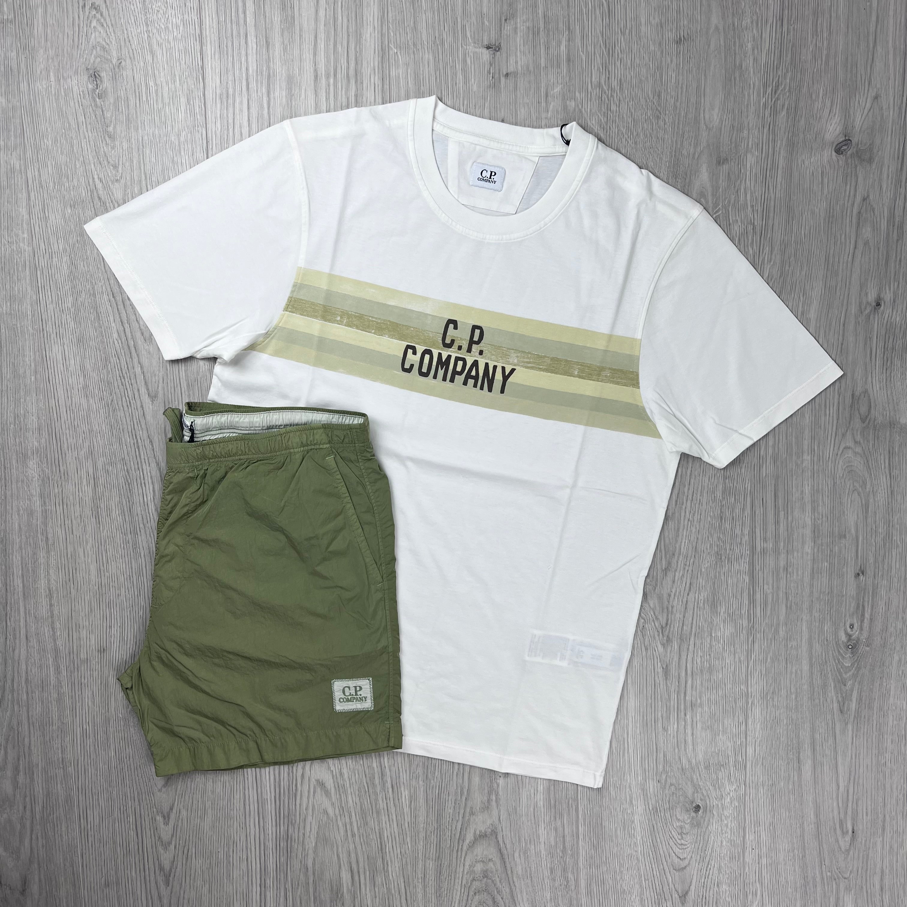 CP Company Holiday Set - White/Moss Gray