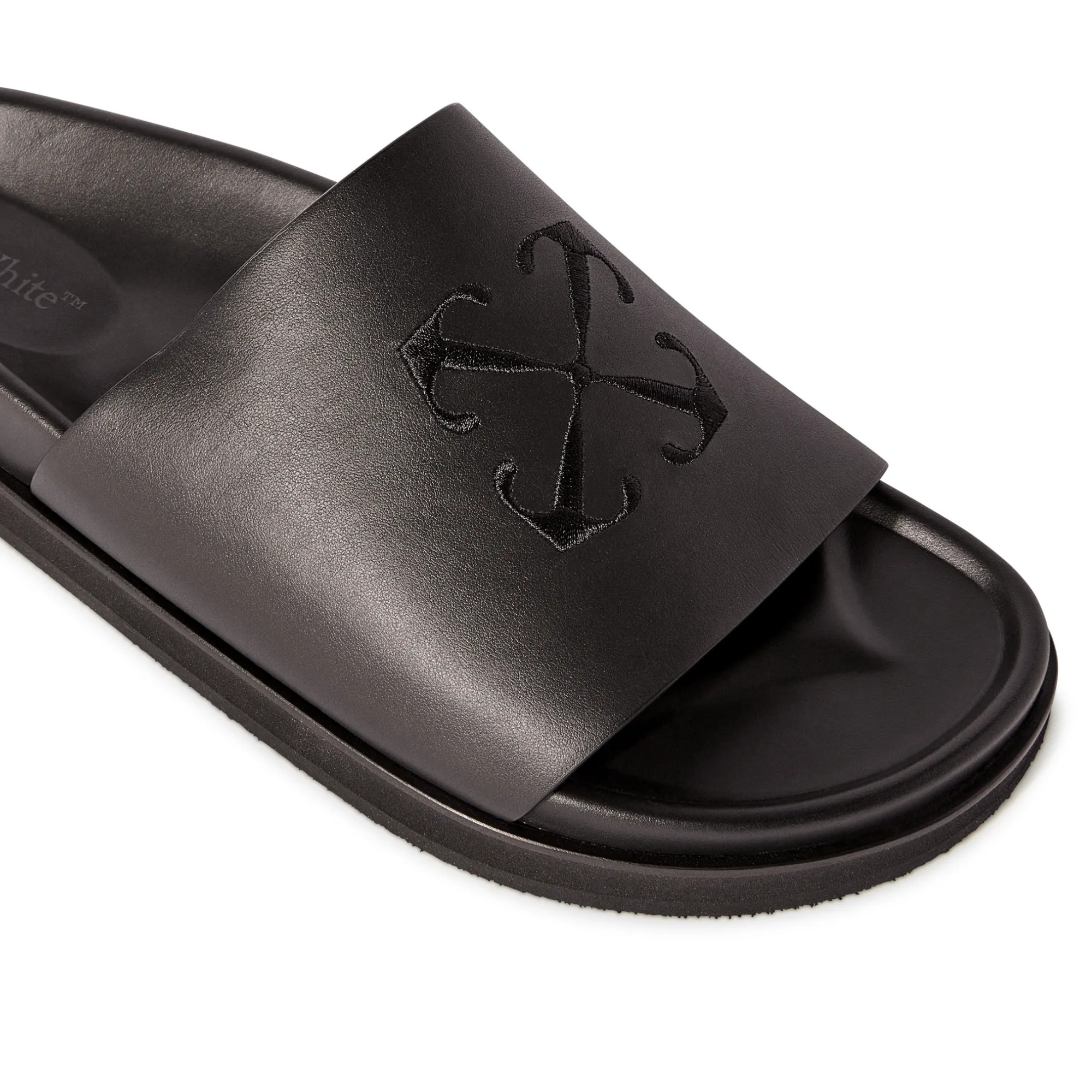 Off-White Pool Time Slides - Black